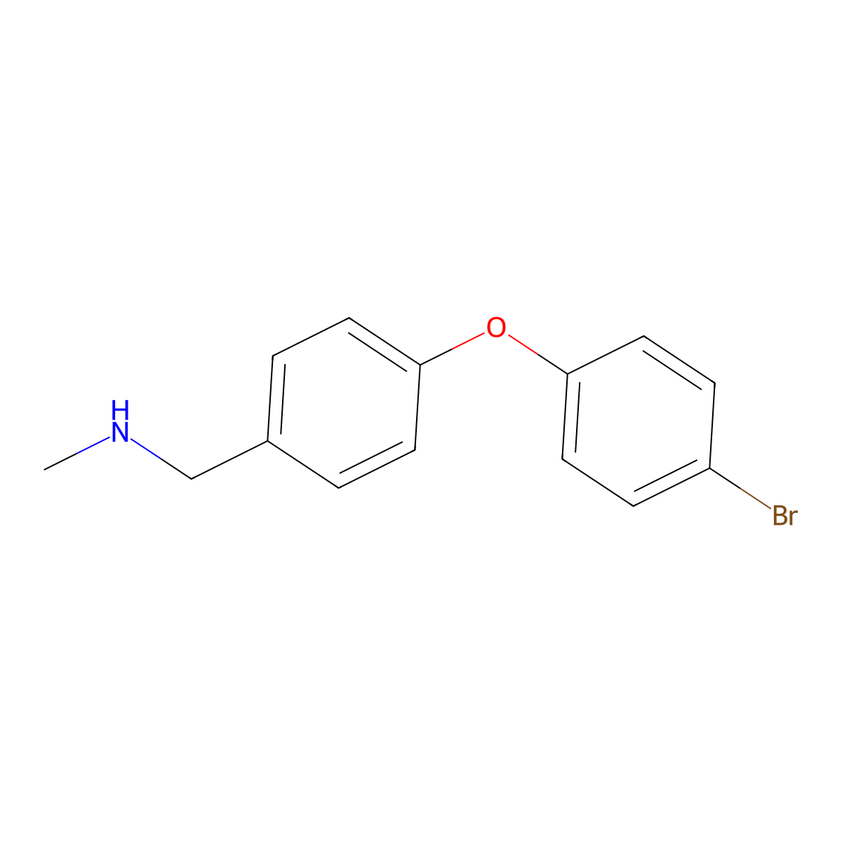 N-[4-(4-Bromophenoxy)benzyl]-N-methylamine molecular structure, CAS 1082875-57-7