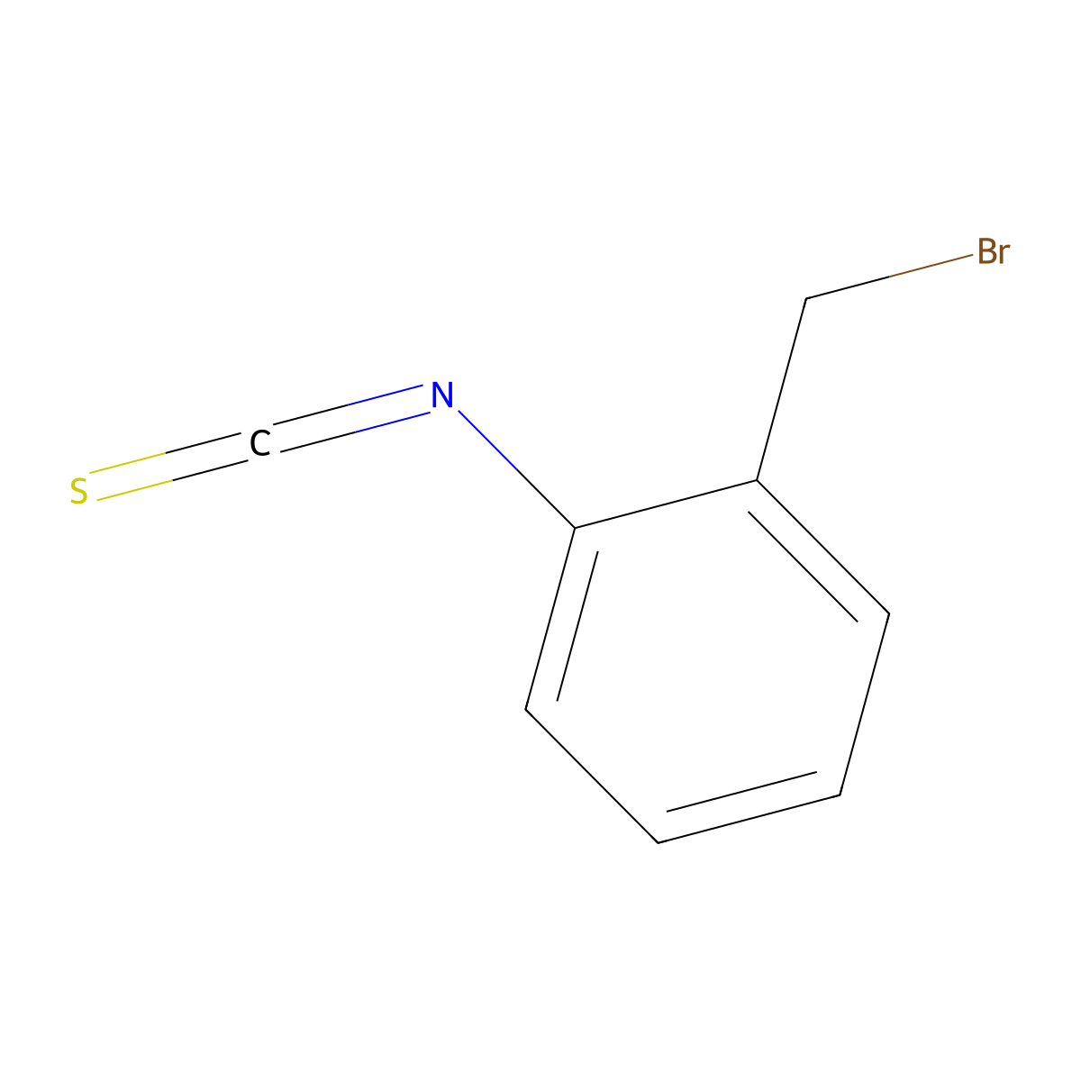 1-(Bromomethyl)-2-isothiocyanatobenzene molecular structure, CAS 108288-40-0