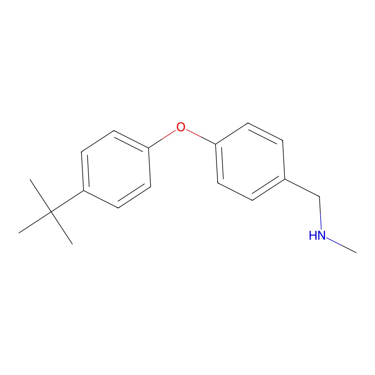 N-[4-(4-tert-Butylphenoxy)benzyl]-N-methylamine molecular structure, CAS 1082908-68-6