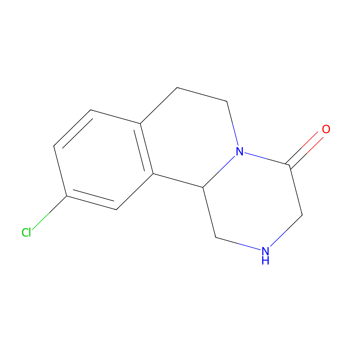 10-Chloro-2,3,6,7-tetrahydro-1H-pyrazino[2,1-a]isoquinolin-4(11bh)-one molecular structure, CAS 1082914-63-3