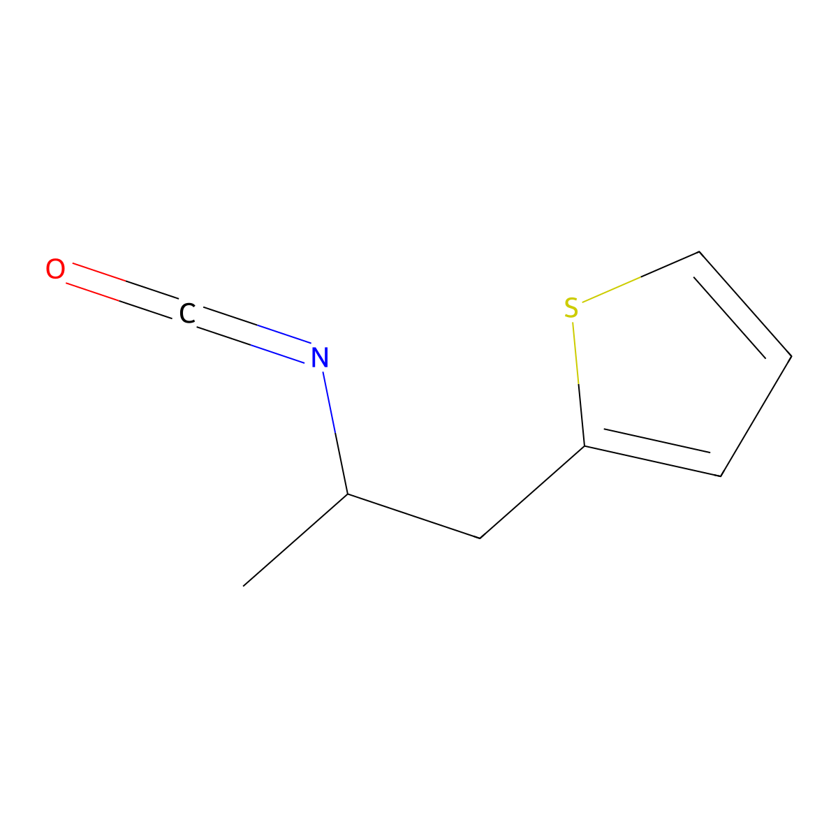 2-(2-Isocyanatopropyl)thiophene molecular structure, CAS 1082916-60-6