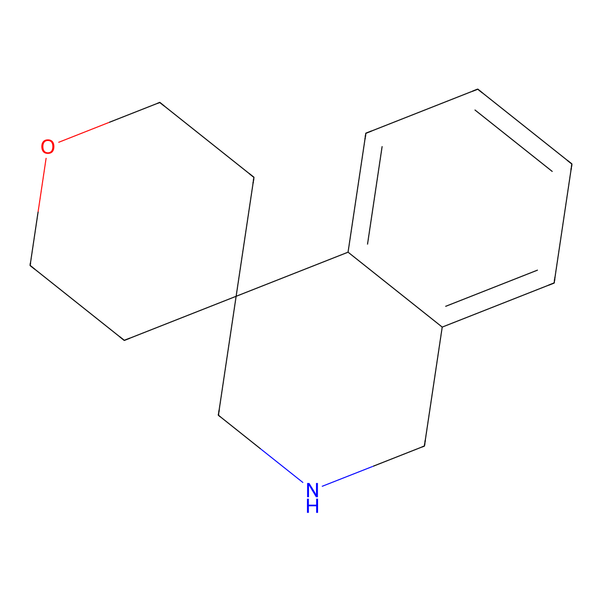 2,3-Dihydro-1H-spiro[isoquinoline-4,4'-oxane] molecular structure, CAS 1082922-53-9