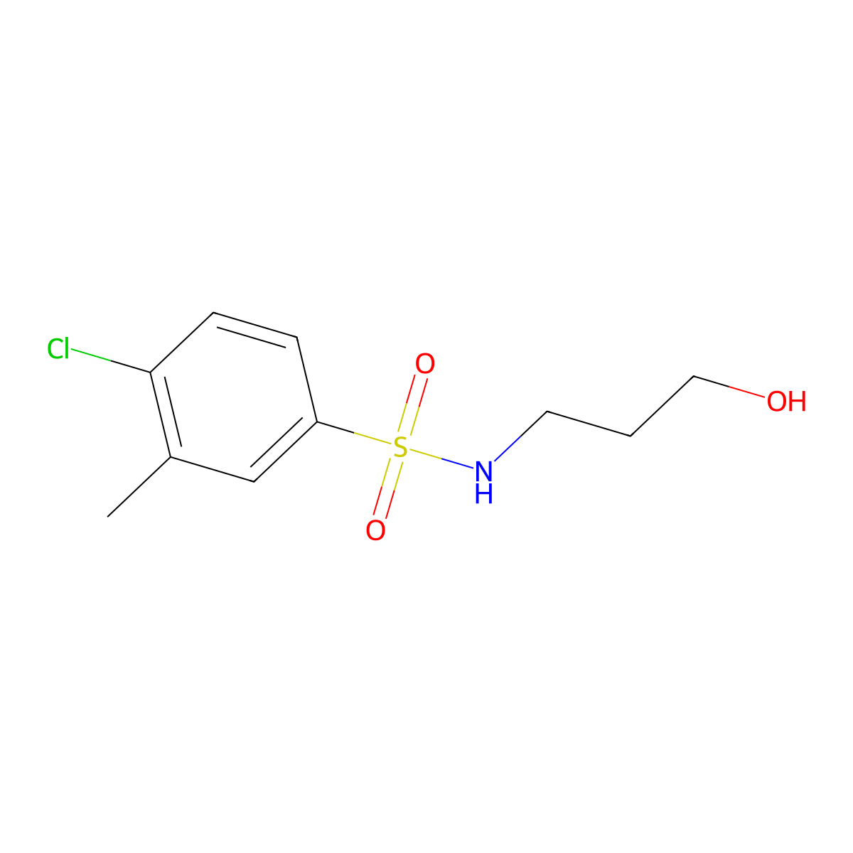 [(4-Chloro-3-methylphenyl)sulfonyl](3-hydroxypropyl)amine molecular structure, CAS 1082929-14-3