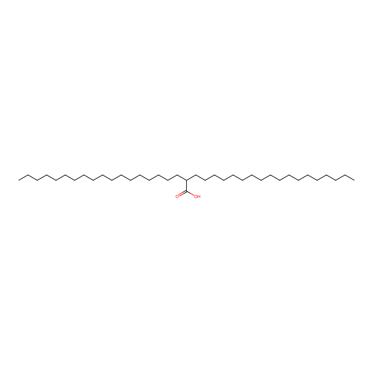 2-Octadecylicosanoic acid molecular structure, CAS 108293-08-9