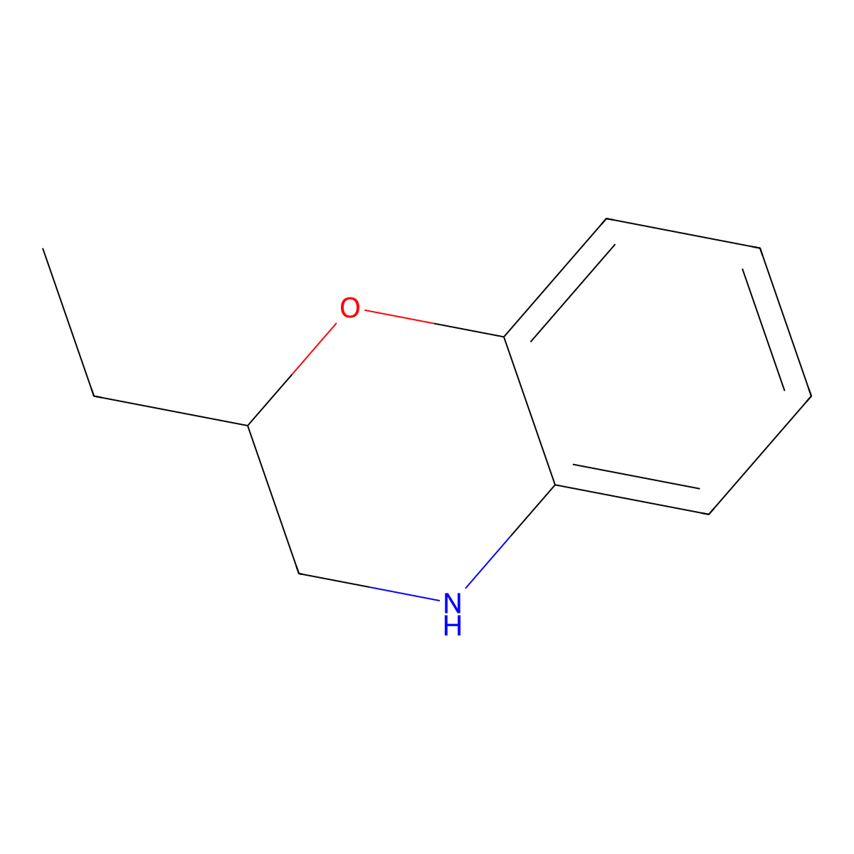 2-Ethyl-3,4-dihydro-2H-1,4-benzoxazine molecular structure, CAS 1082930-33-3