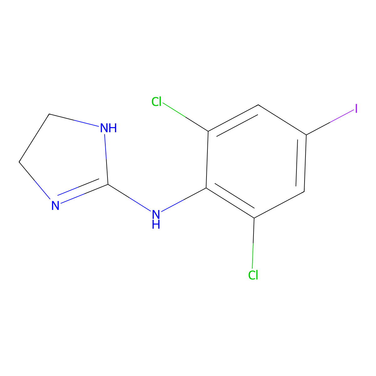 4-Iodoclonidine molecular structure, CAS 108294-53-7