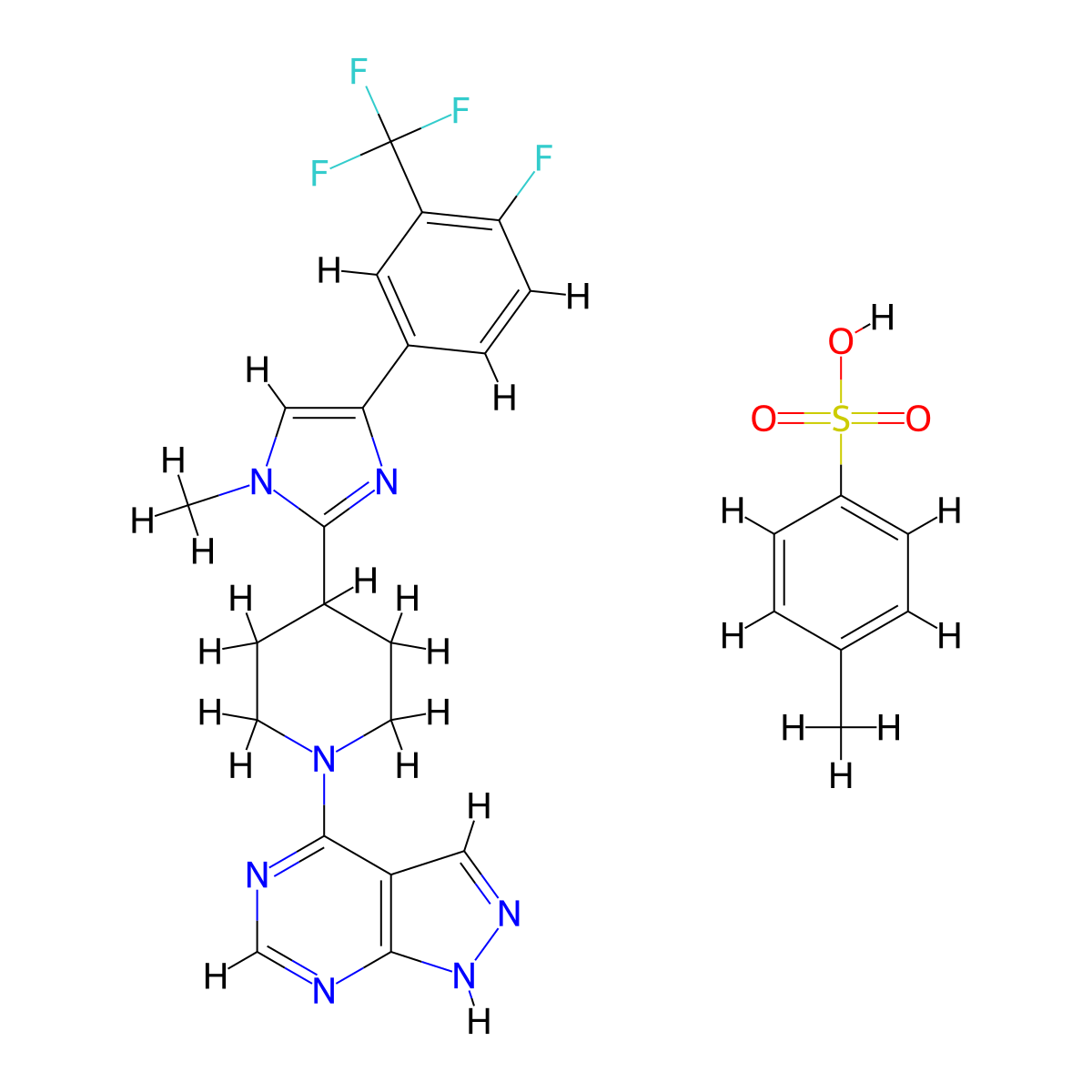 LY-2584702 (tosylate salt) molecular structure, CAS 1082949-68-5