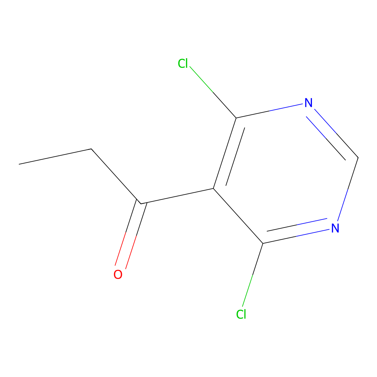 1-(4,6-Dichloropyrimidin-5-yl)propan-1-one molecular structure, CAS 1082950-98-8