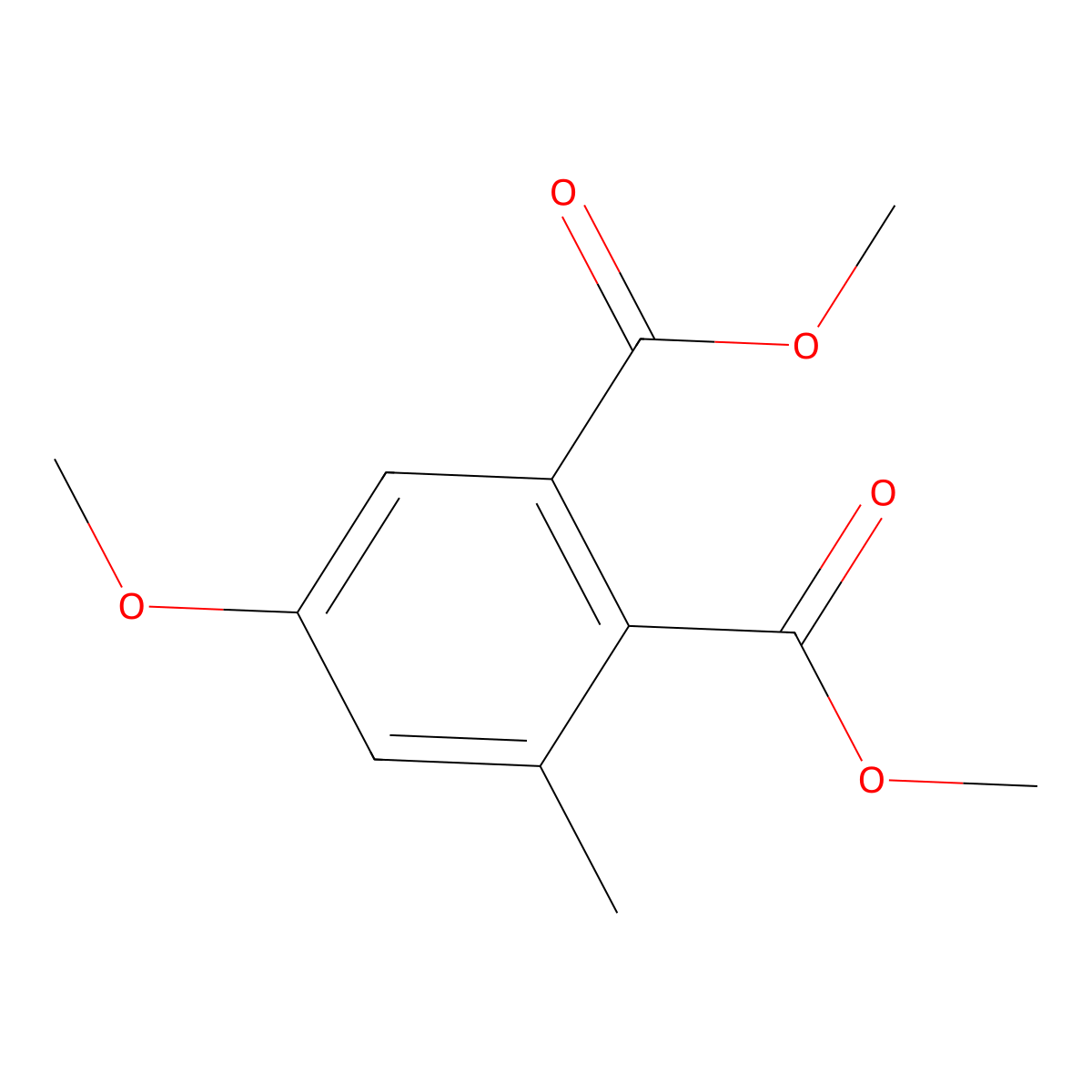 Dimethyl 5-methoxy-3-methylphthalate molecular structure, CAS 108298-35-7