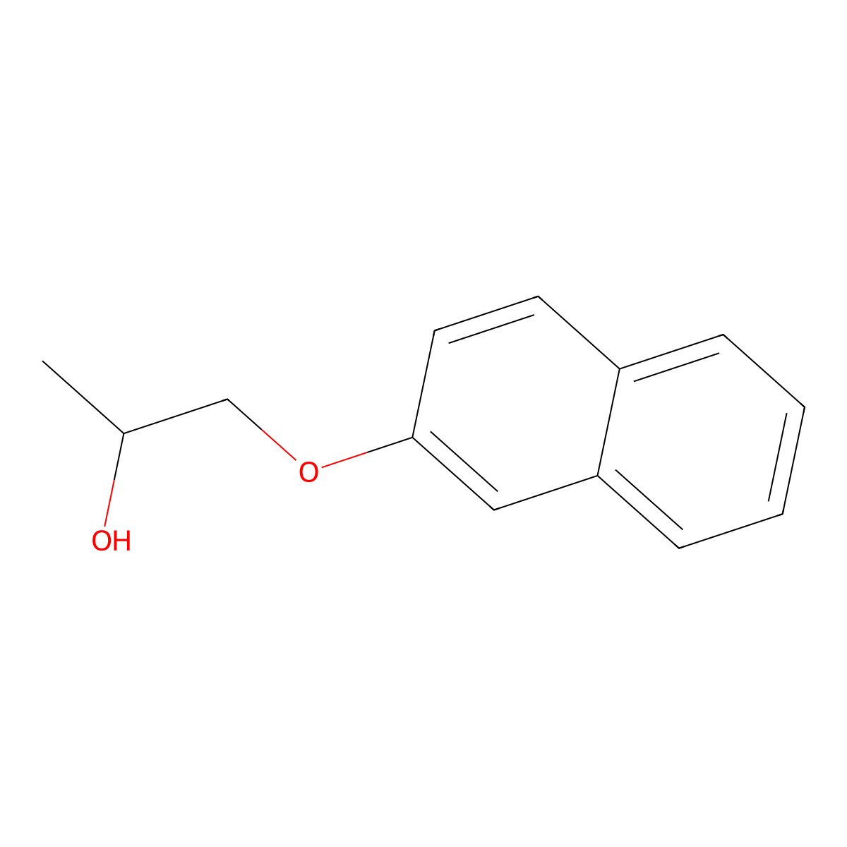 1-(Naphthalen-2-yloxy)propan-2-ol molecular structure, CAS 108298-91-5