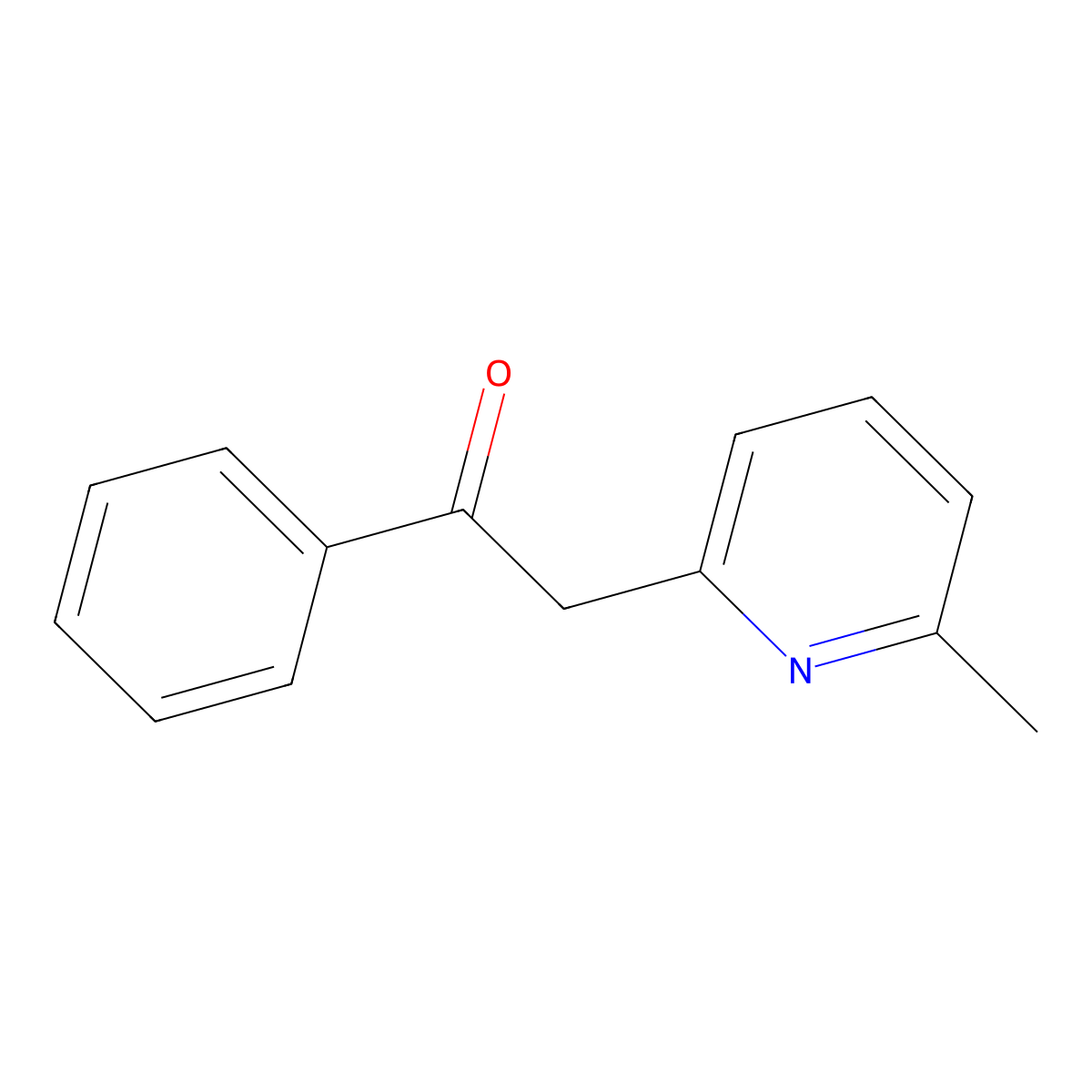 2-(6-Methyl-2-pyridinyl)-1-phenylethanone molecular structure, CAS 1083-25-6