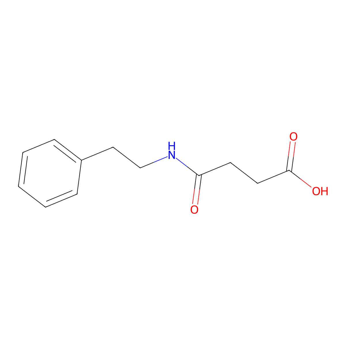 3-[(2-Phenylethyl)carbamoyl]propanoic acid molecular structure, CAS 1083-55-2
