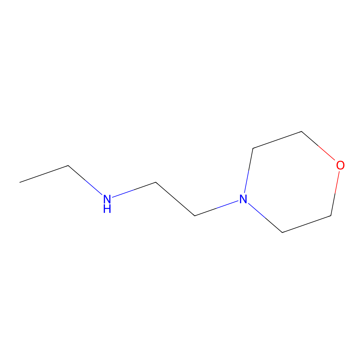 N-Ethyl-2-(morpholin-4-yl)ethan-1-amine molecular structure, CAS 108302-54-1