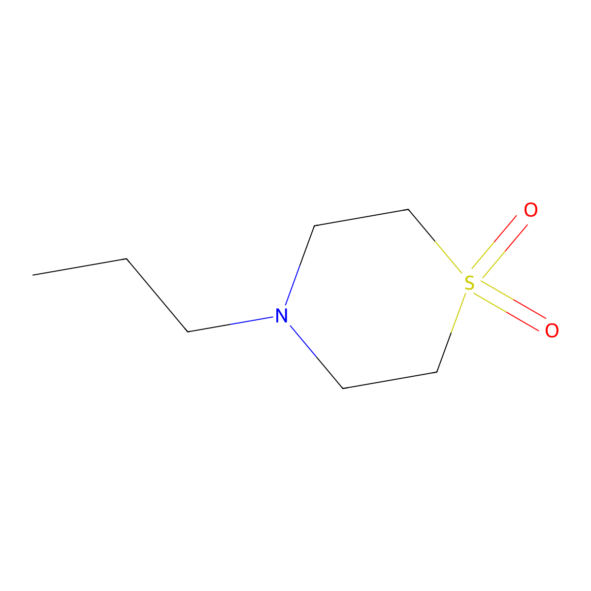 4-Propylthiomorpholine 1,1-dioxide molecular structure, CAS 1083041-33-1