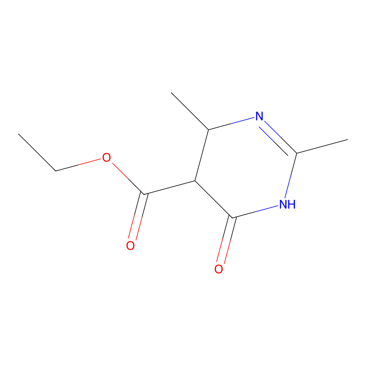 Ethyl 2,4-dimethyl-6-oxo-1,4,5,6-tetrahydropyrimidine-5-carboxylate molecular structure, CAS 1083048-22-9