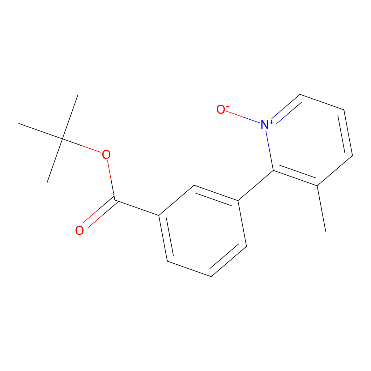 2-(3-(Tert-butoxycarbonyl)phenyl)-3-methylpyridine 1-oxide molecular structure, CAS 1083057-13-9