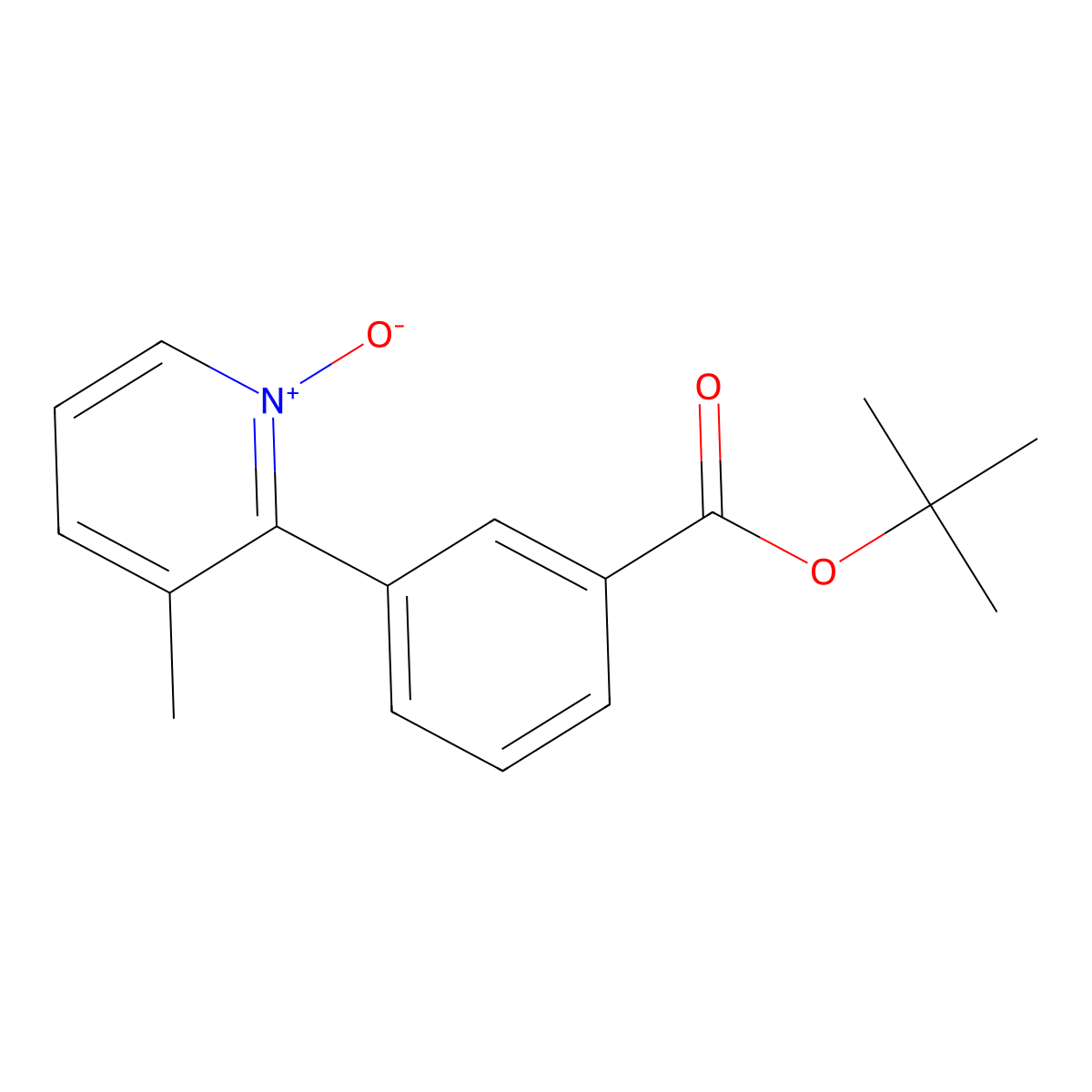 2-(3-(Tert-butoxycarbonyl)phenyl)-3-methylpyridine 1-oxide molecular structure, CAS 1083057-13-9