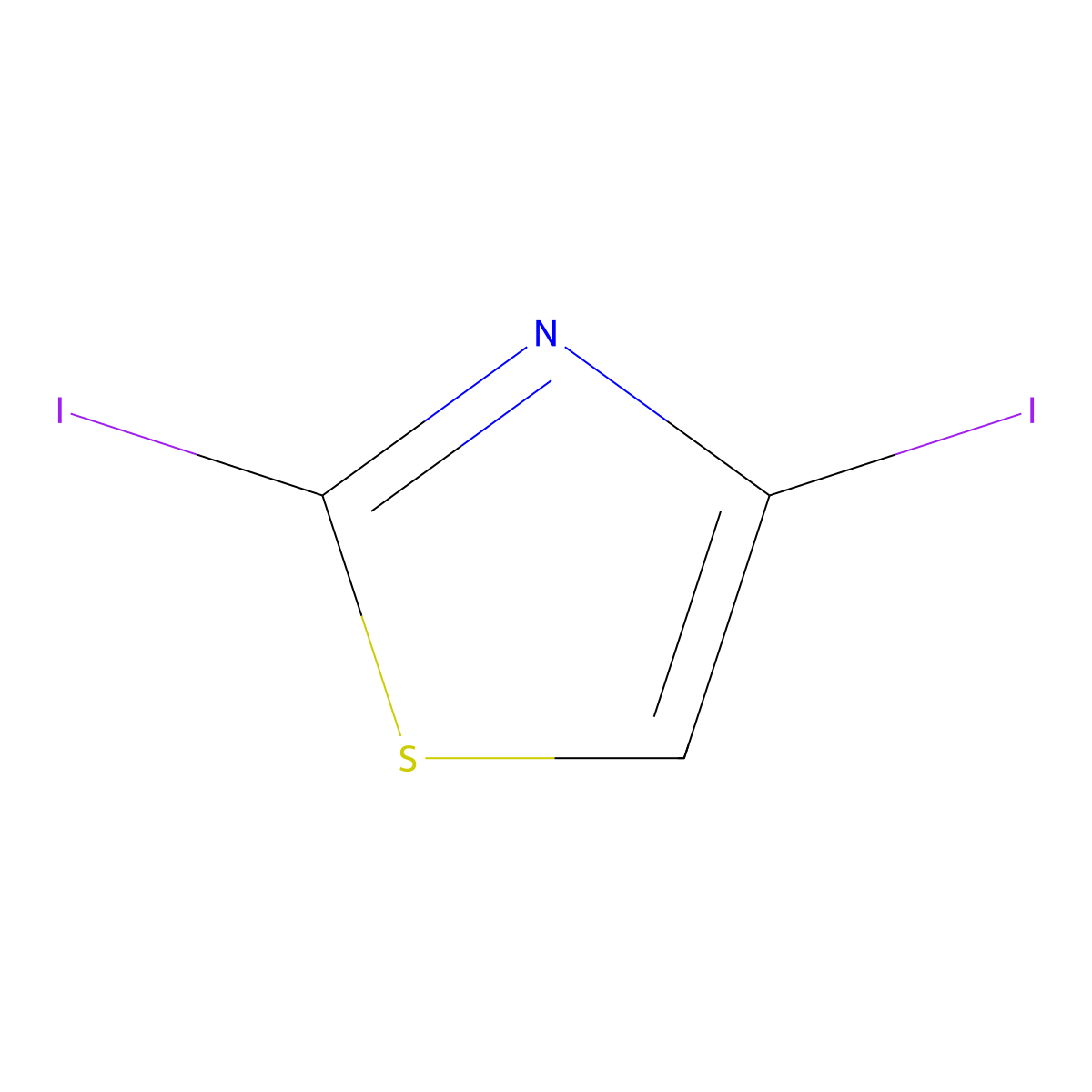2,4-Diiodothiazole molecular structure, CAS 108306-55-4