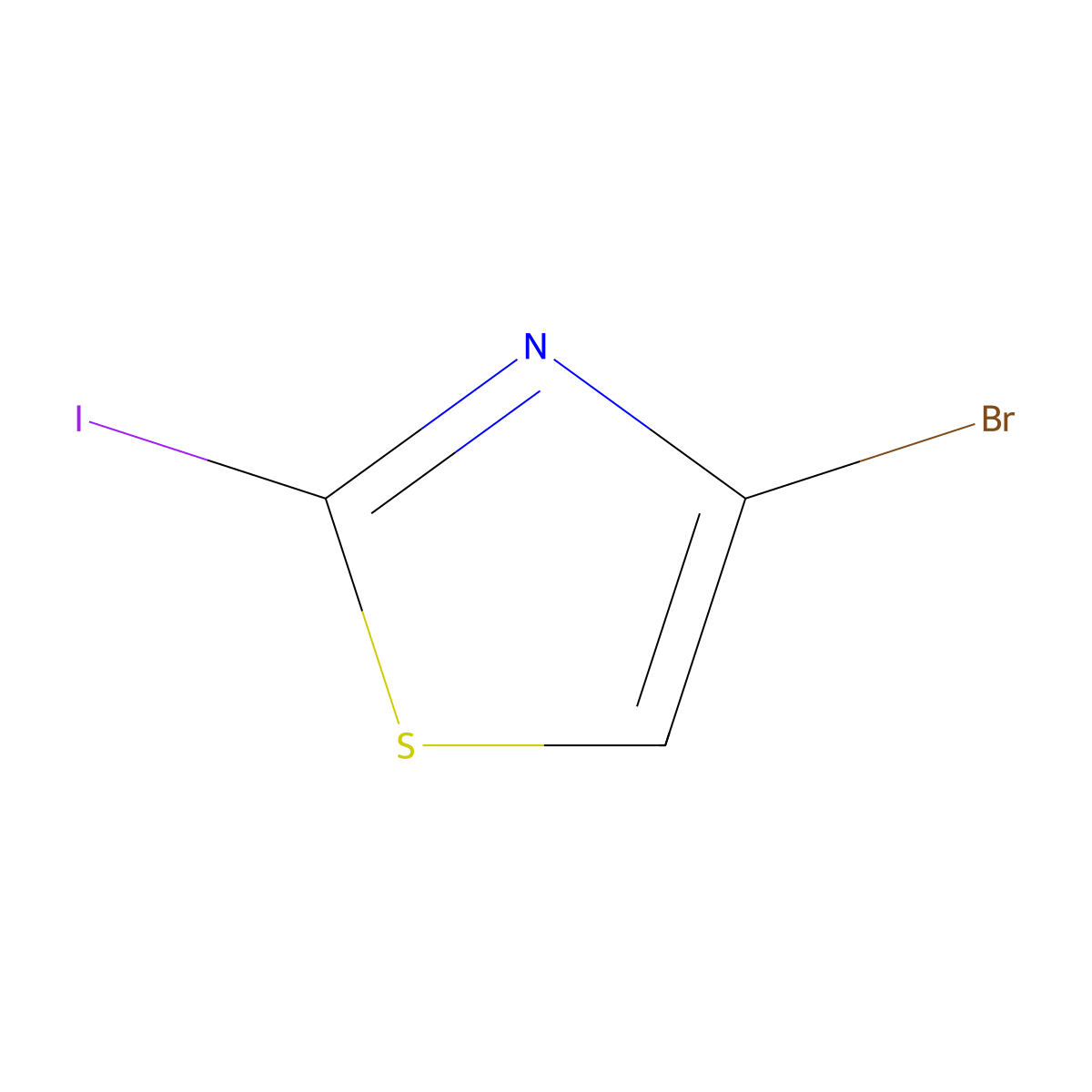4-Bromo-2-iodothiazole molecular structure, CAS 108306-56-5