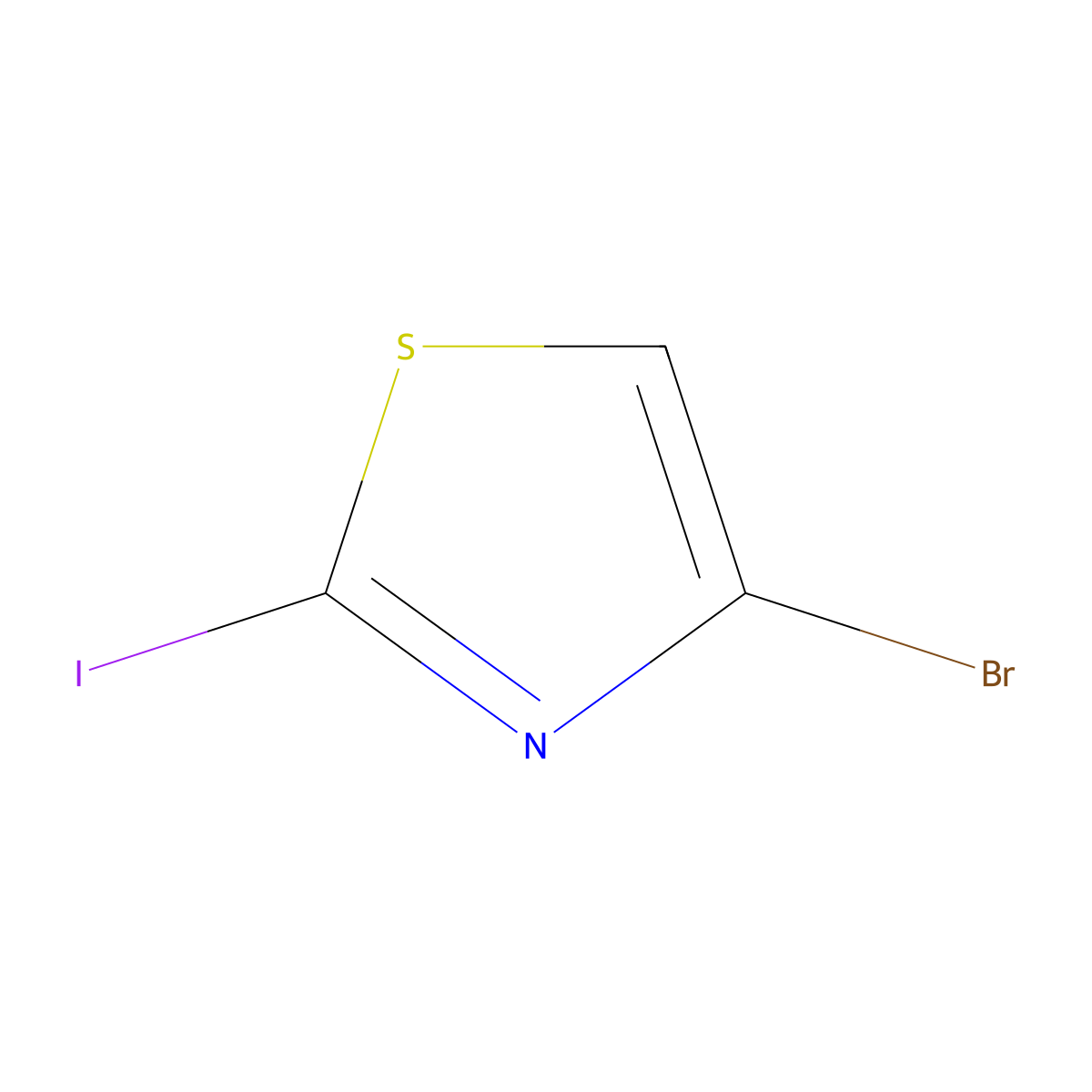 4-Bromo-2-iodothiazole molecular structure, CAS 108306-56-5