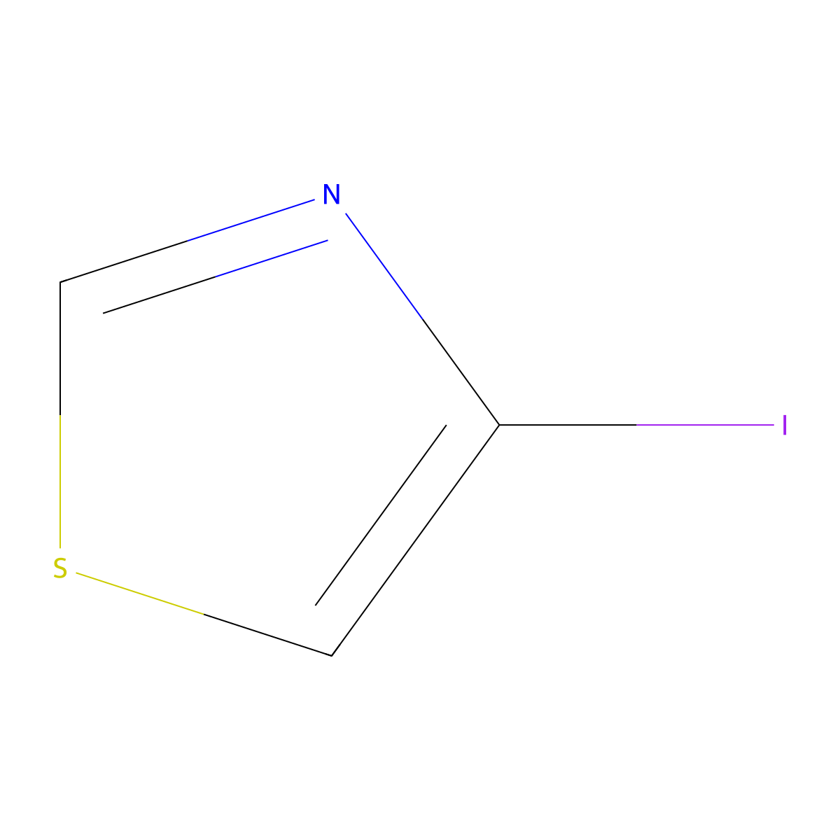 4-Iodo-1,3-thiazole molecular structure, CAS 108306-60-1