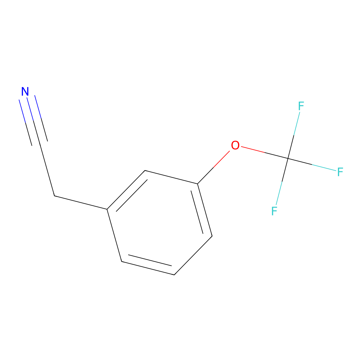 2-(3-(Trifluoromethoxy)phenyl)acetonitrile molecular structure, CAS 108307-56-8