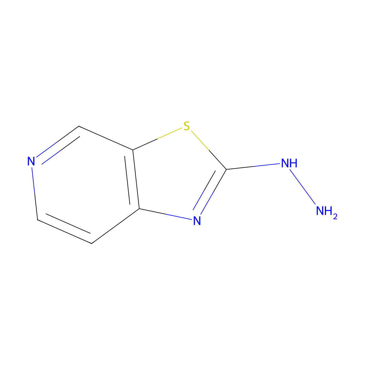 Thiazolo[5,4-c]pyridine, 2-hydrazinyl- molecular structure, CAS 108310-80-1