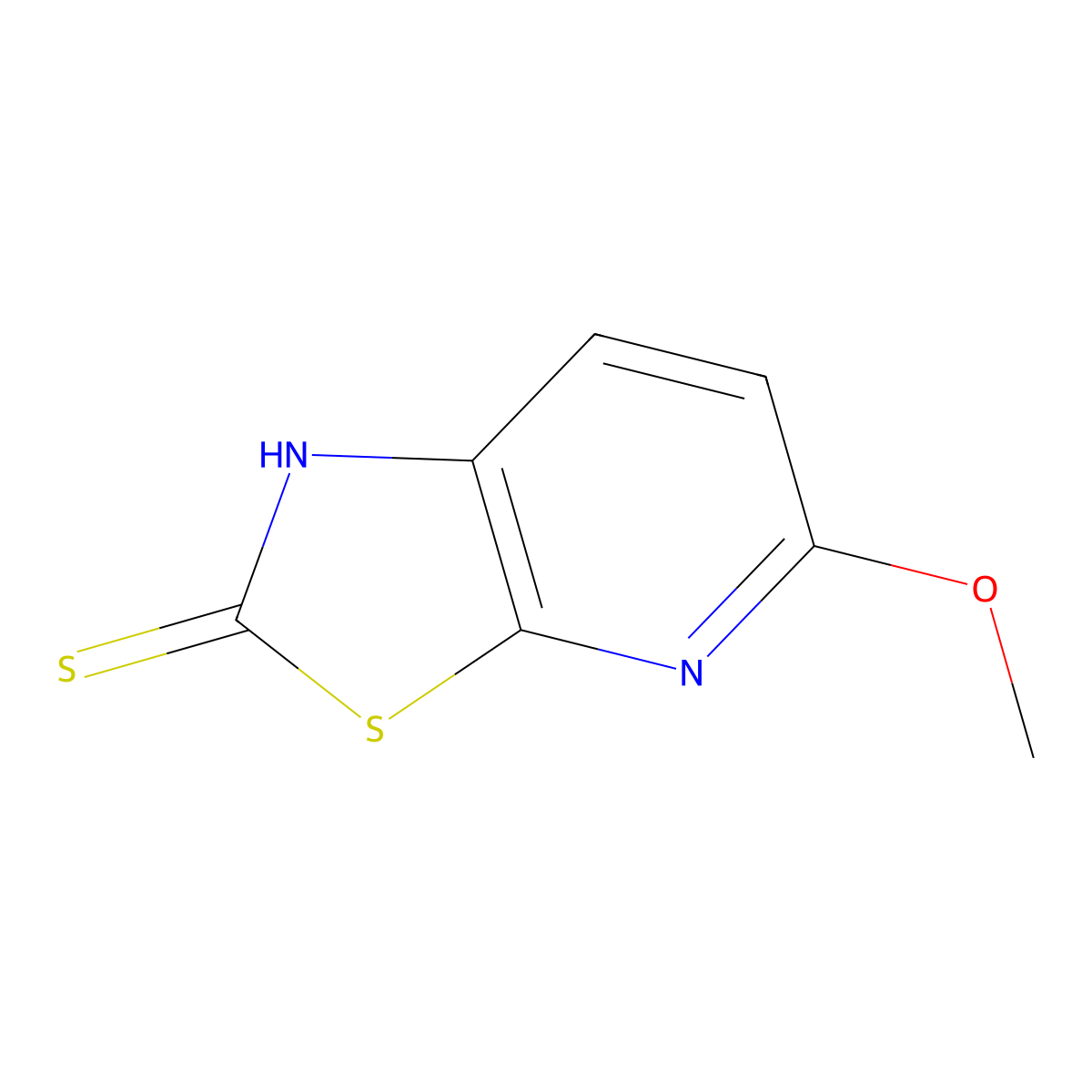Thiazolo[5,4-B]pyridine-2(1H)-thione, 5-methoxy-(9CI) molecular structure, CAS 108310-83-4