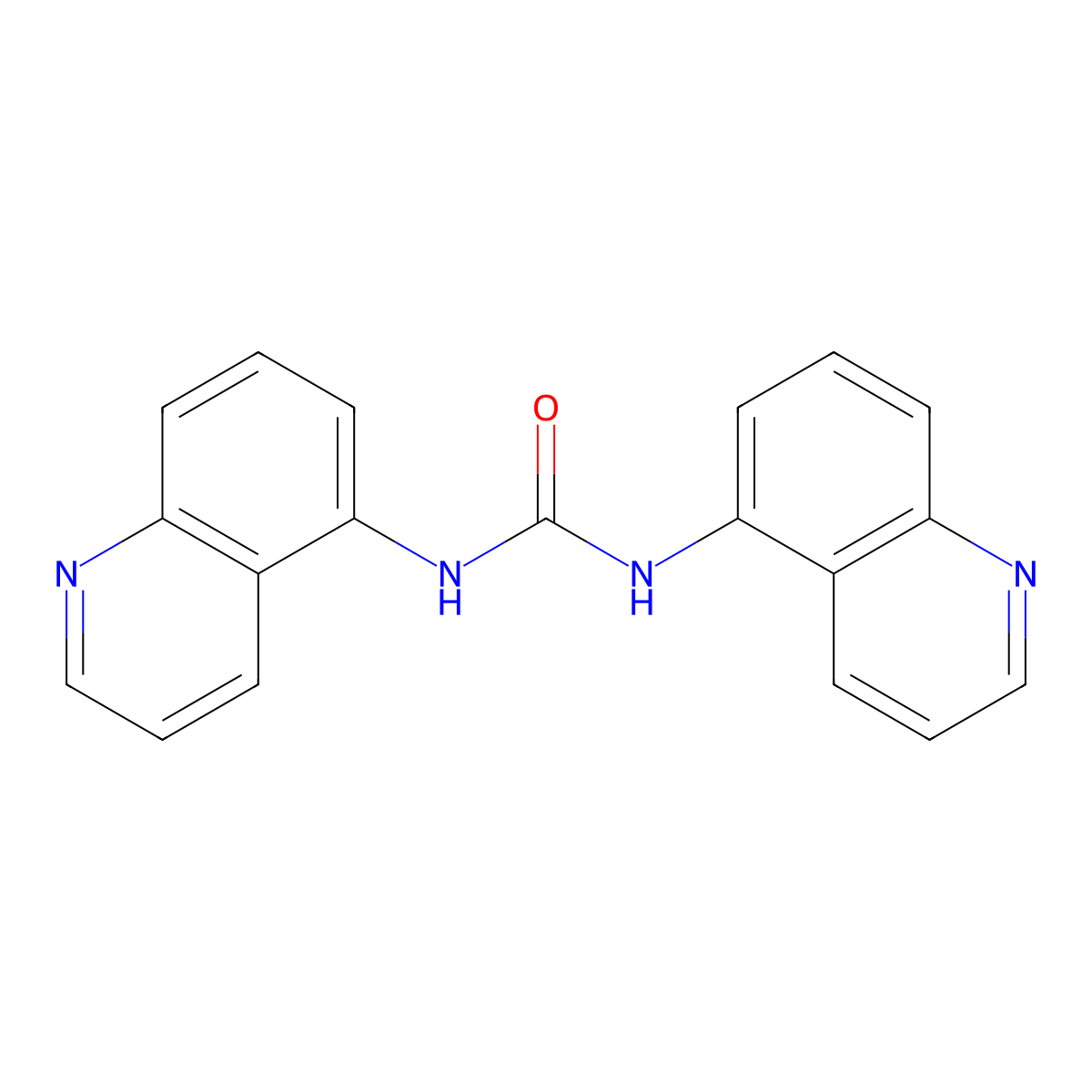 1,3-Bis(quinolin-5-yl)urea molecular structure, CAS 1083163-53-4