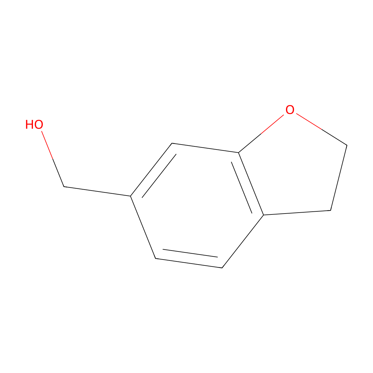 (2,3-Dihydrobenzofuran-6-yl)methanol molecular structure, CAS 1083168-69-7