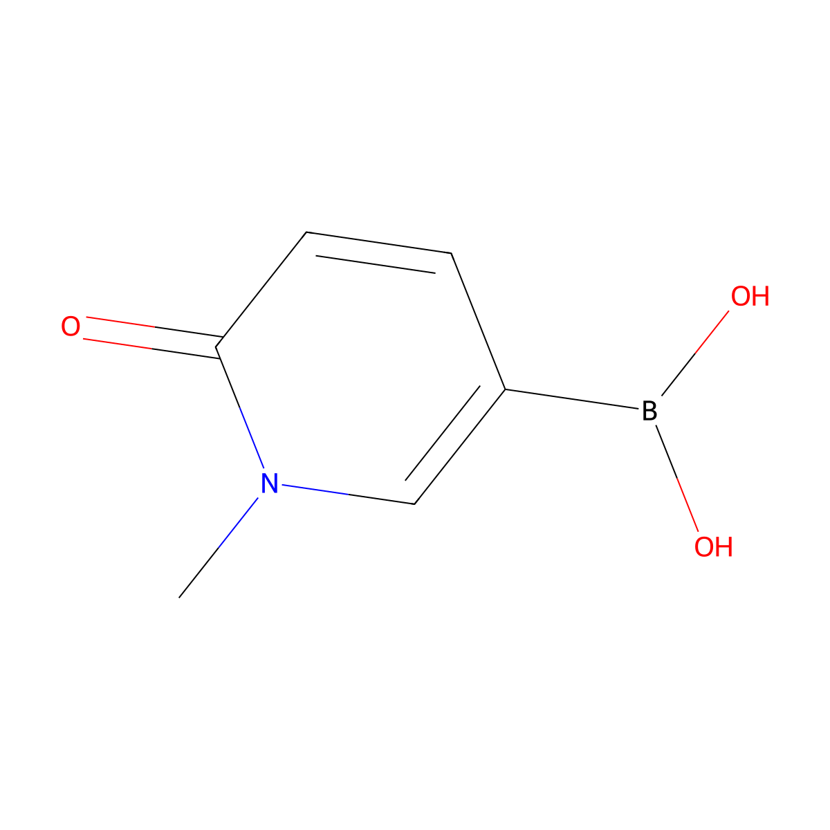 (1-Methyl-6-oxo-1,6-dihydropyridin-3-yl)boronic acid molecular structure, CAS 1083169-01-0