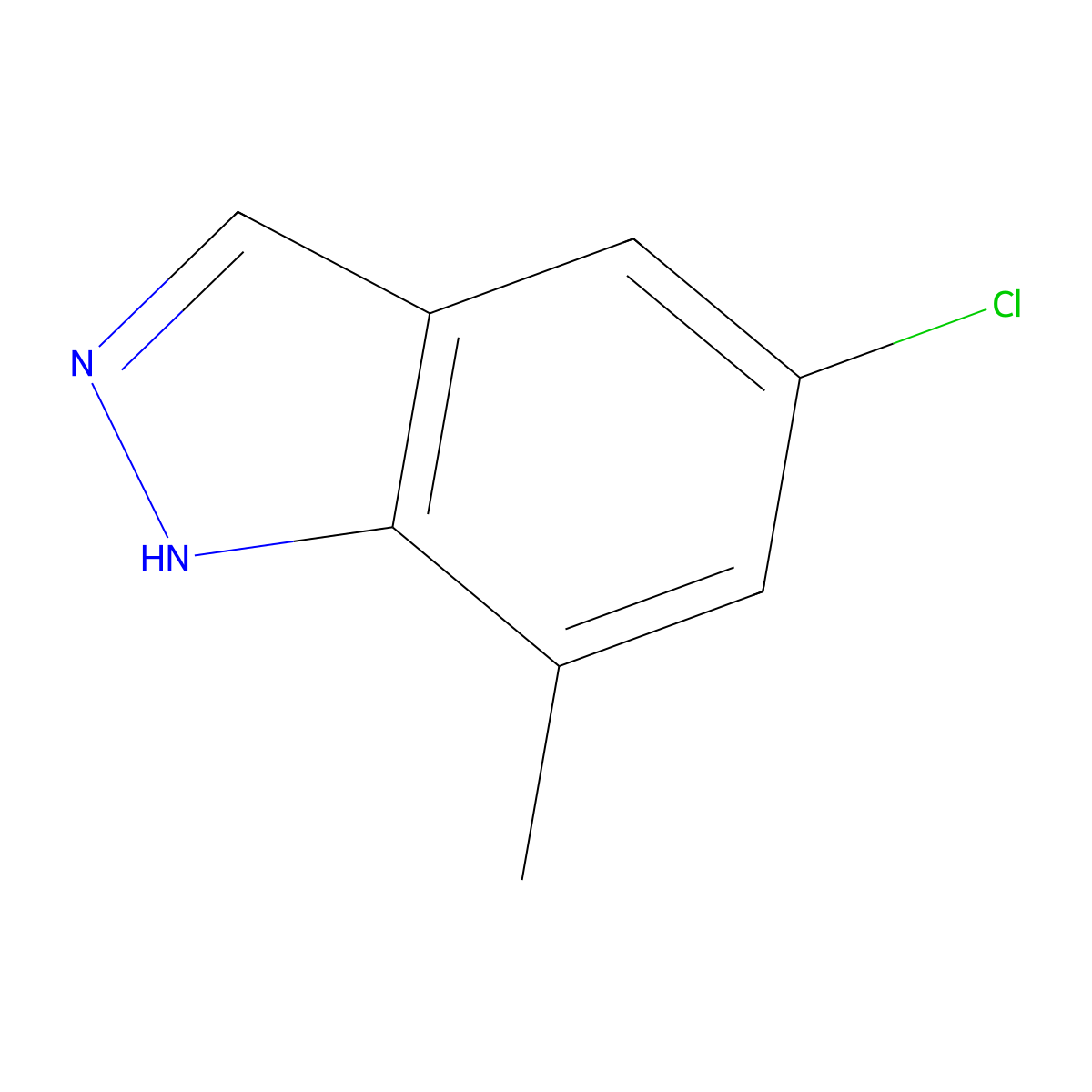 5-Chloro-7-methyl-1H-indazole molecular structure, CAS 1083171-87-2