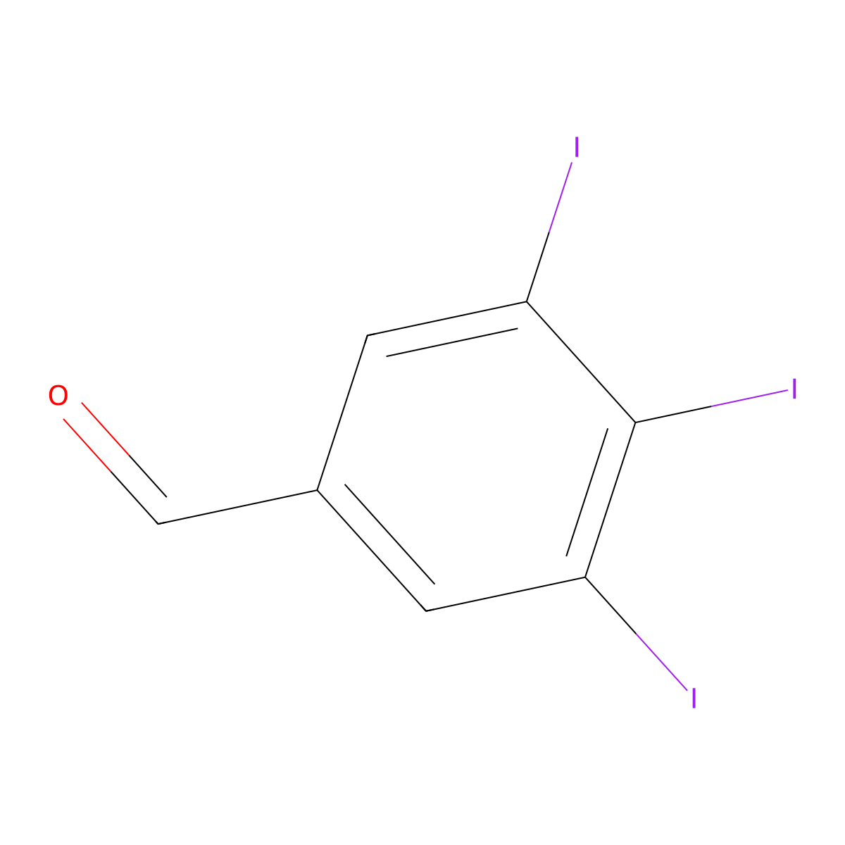 3,4,5-Triiodobenzaldehyde molecular structure, CAS 1083181-39-8