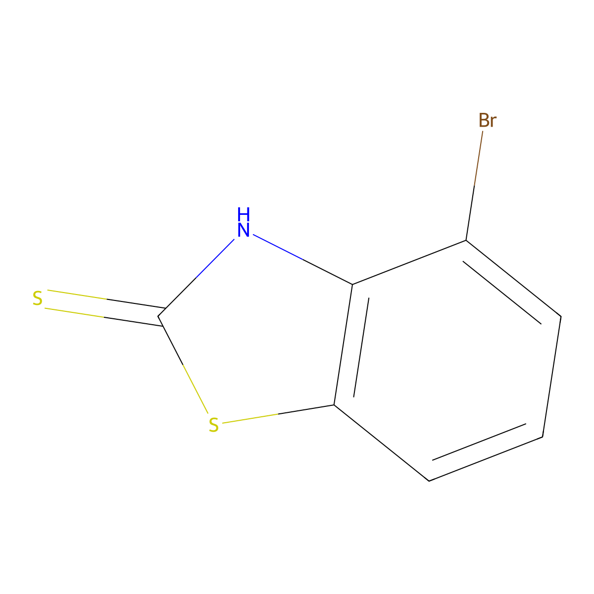 4-Bromo-1,3-benzothiazole-2-thiol molecular structure, CAS 1083181-41-2