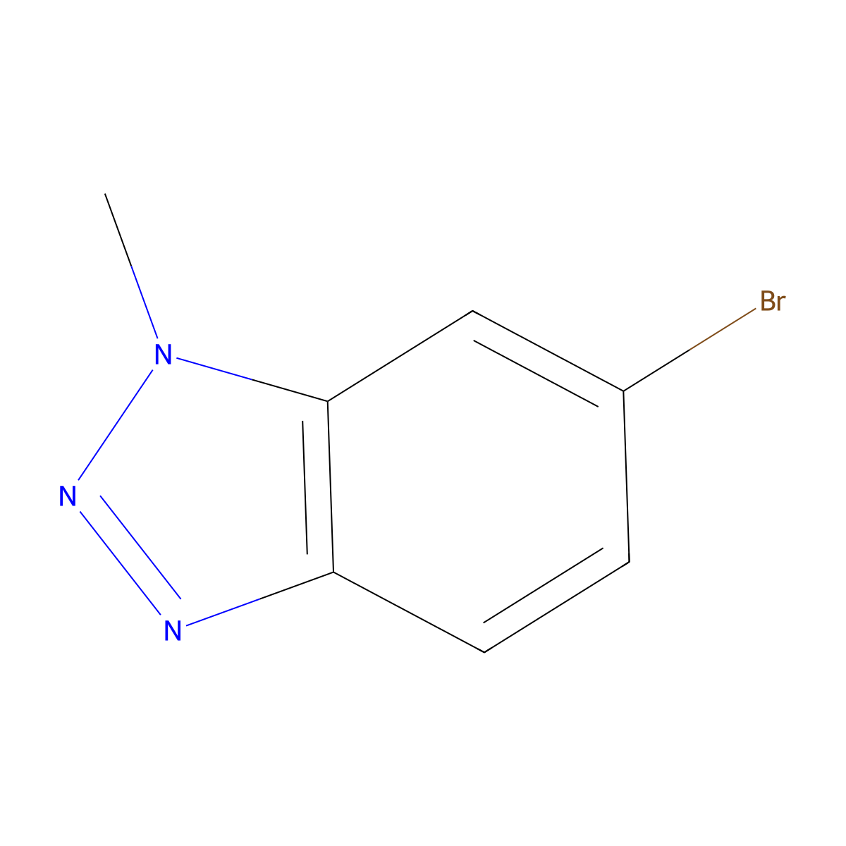 6-Bromo-1-methyl-1H-benzo(d)(1,2,3)triazole molecular structure, CAS 1083181-43-4
