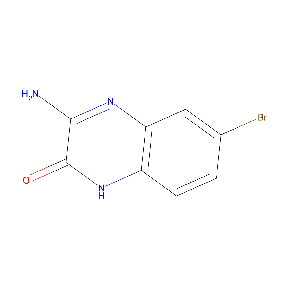 3-Amino-6-bromoquinoxalin-2-ol molecular structure, CAS 1083181-48-9