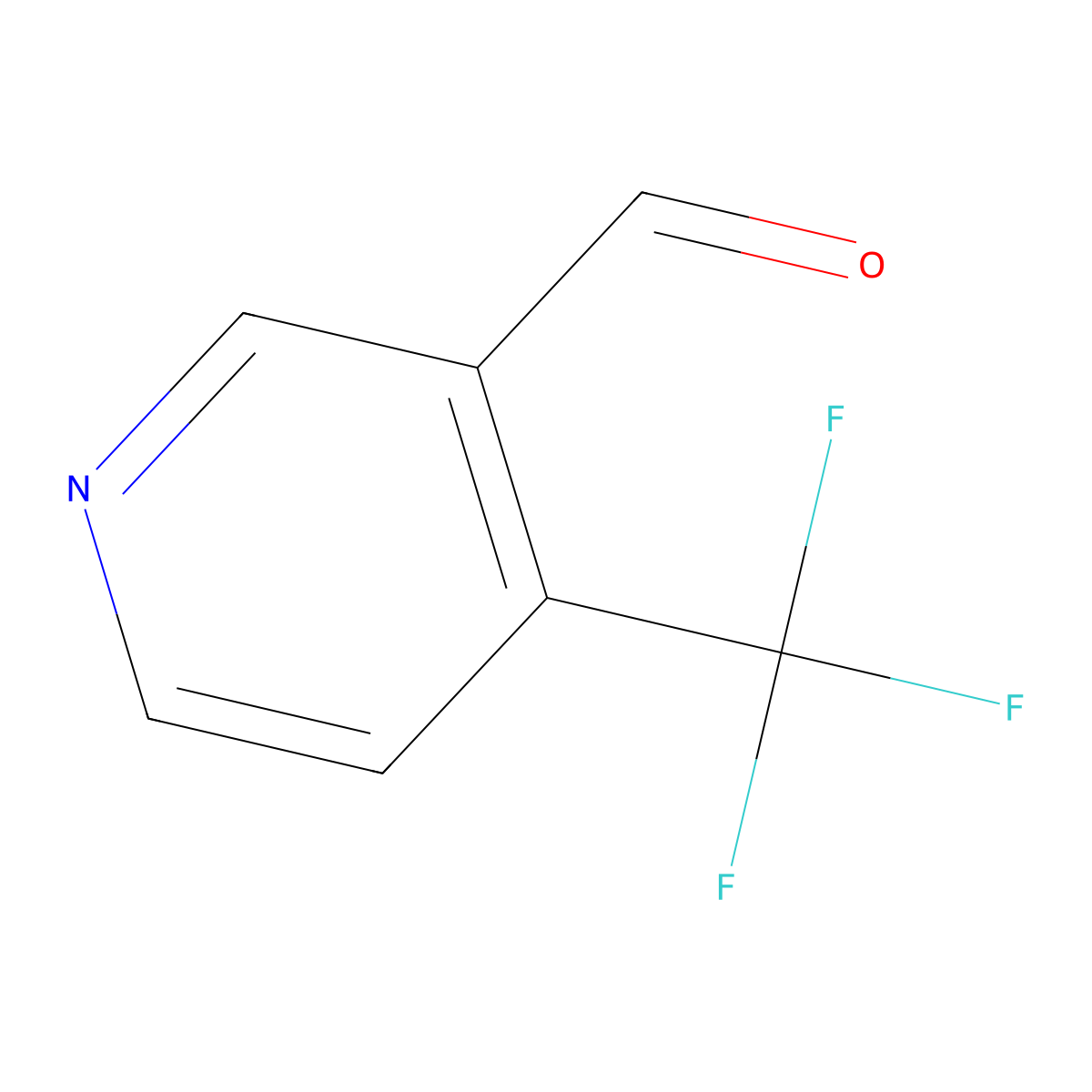 4-(Trifluoromethyl)pyridine-3-carbaldehyde molecular structure, CAS 1083197-78-7