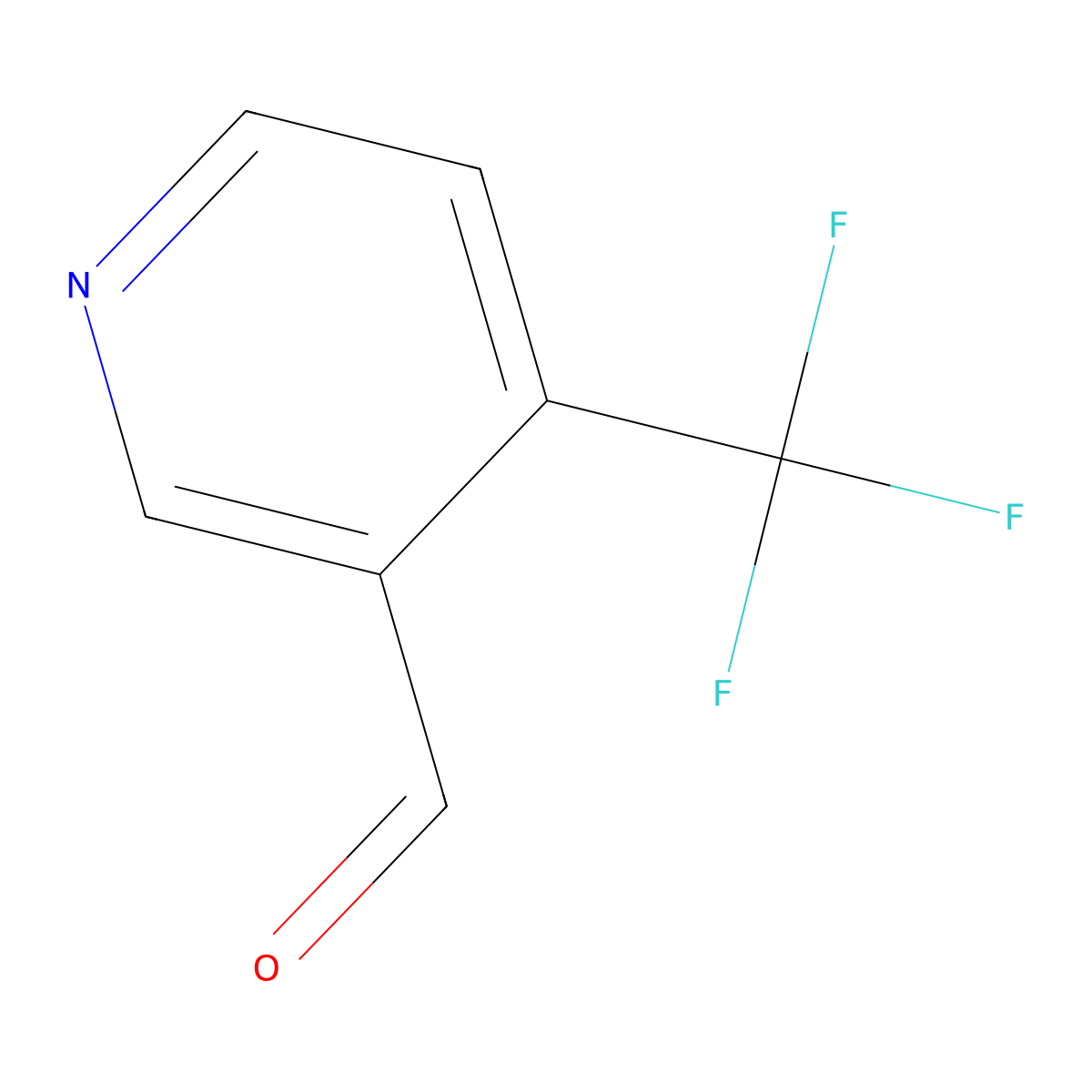4-(Trifluoromethyl)pyridine-3-carbaldehyde molecular structure, CAS 1083197-78-7