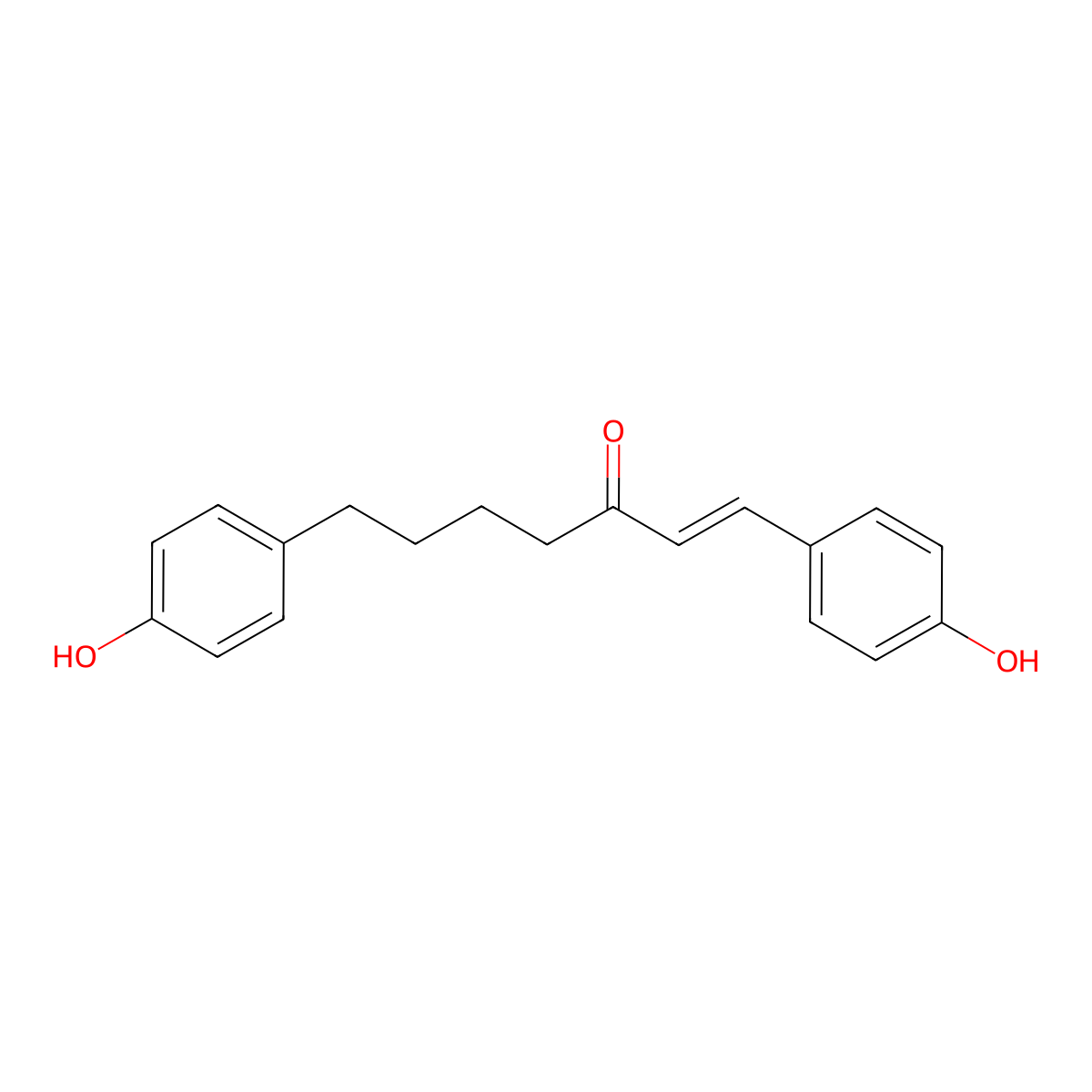 1,7-Bis(4-hydroxyphenyl)hept-1-en-3-one molecular structure, CAS 1083200-79-6