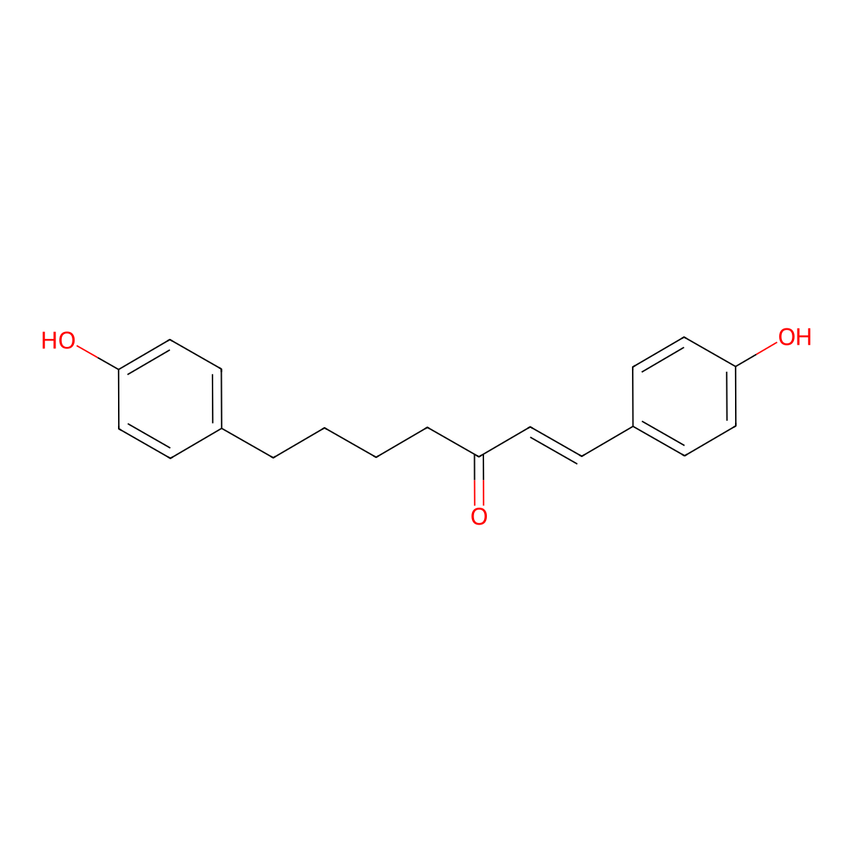 1,7-Bis(4-hydroxyphenyl)hept-1-en-3-one molecular structure, CAS 1083200-79-6