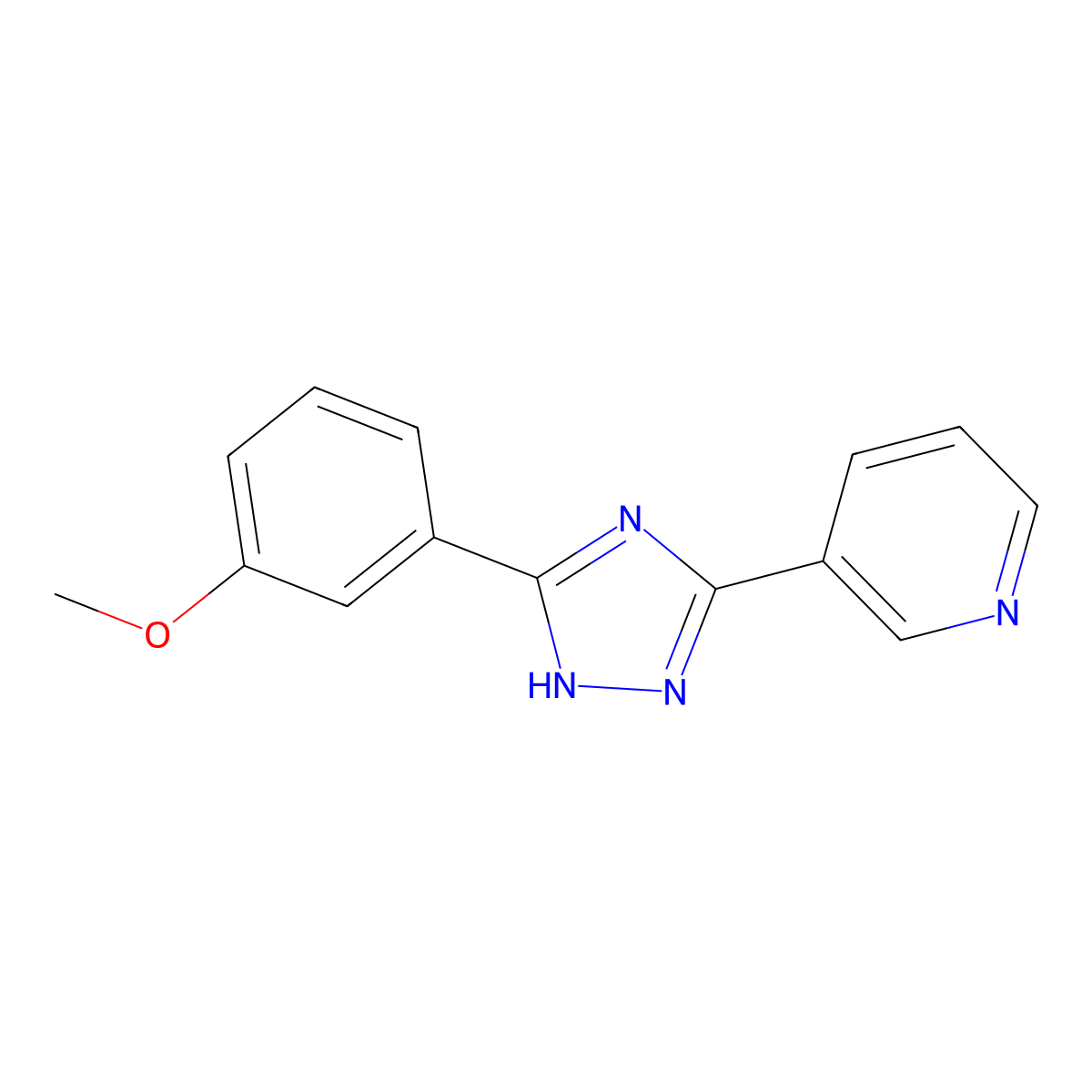 3-[5-(3-methoxyphenyl)-1H-1,2,4-triazol-3-yl]pyridine molecular structure, CAS 1083201-75-5