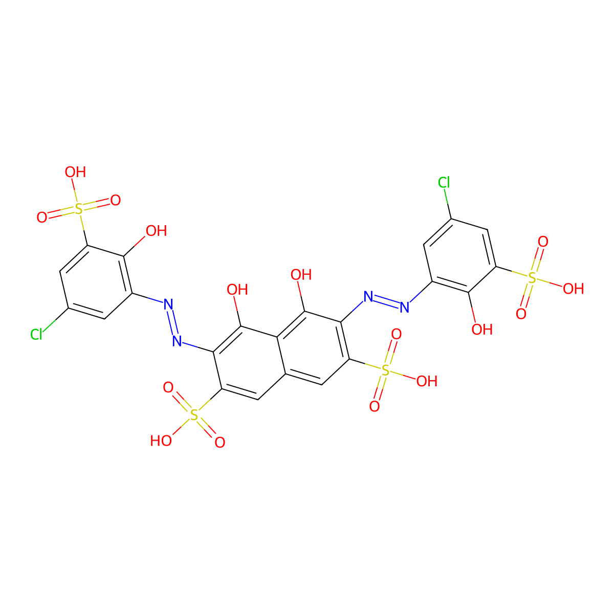 Sulfochlorophenol S molecular structure, CAS 108321-09-1