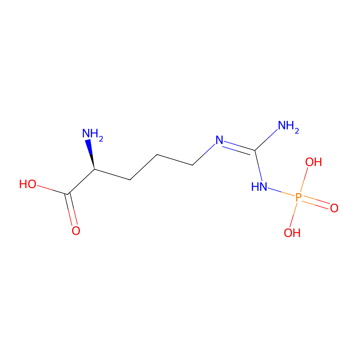 Phospho-L-arginine molecular structure, CAS 108321-86-4