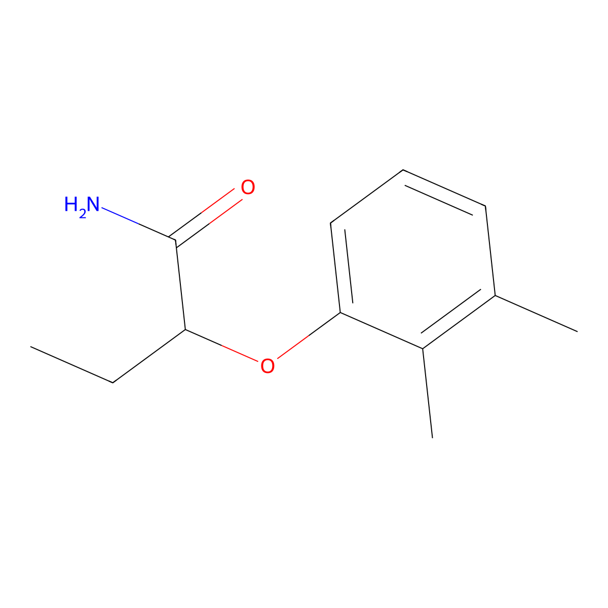 2-(2,3-Dimethylphenoxy)butanamide molecular structure, CAS 1083214-38-3