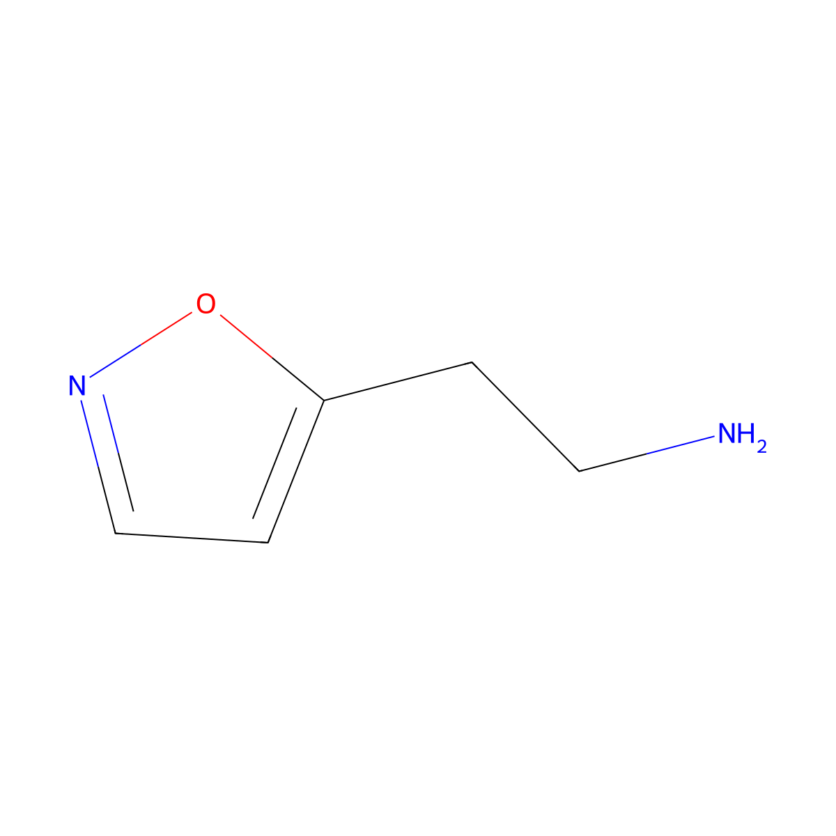 2-(1,2-Oxazol-5-yl)ethan-1-amine molecular structure, CAS 1083216-31-2