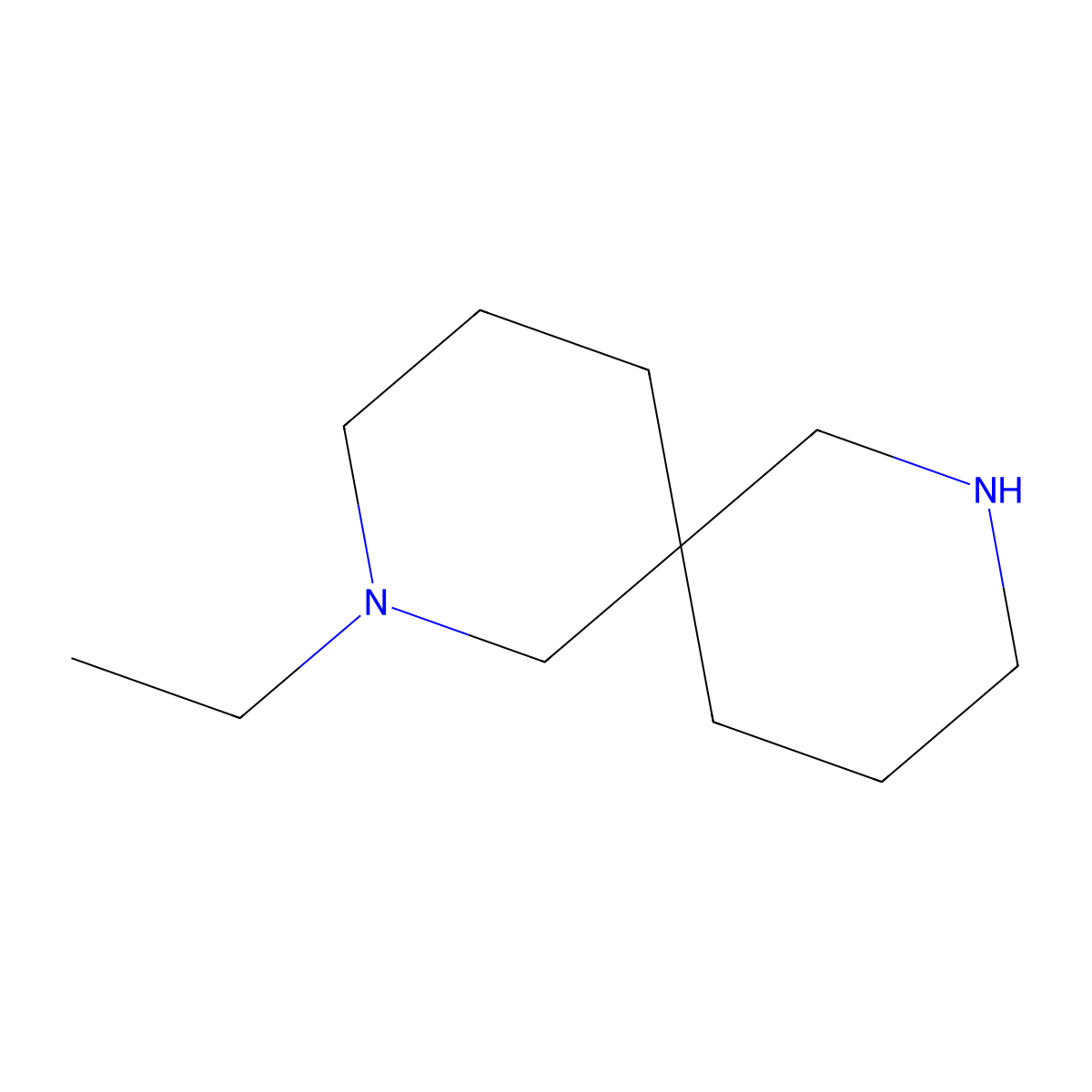 2-Ethyl-2,8-diazaspiro[5.5]undecane molecular structure, CAS 1083216-68-5