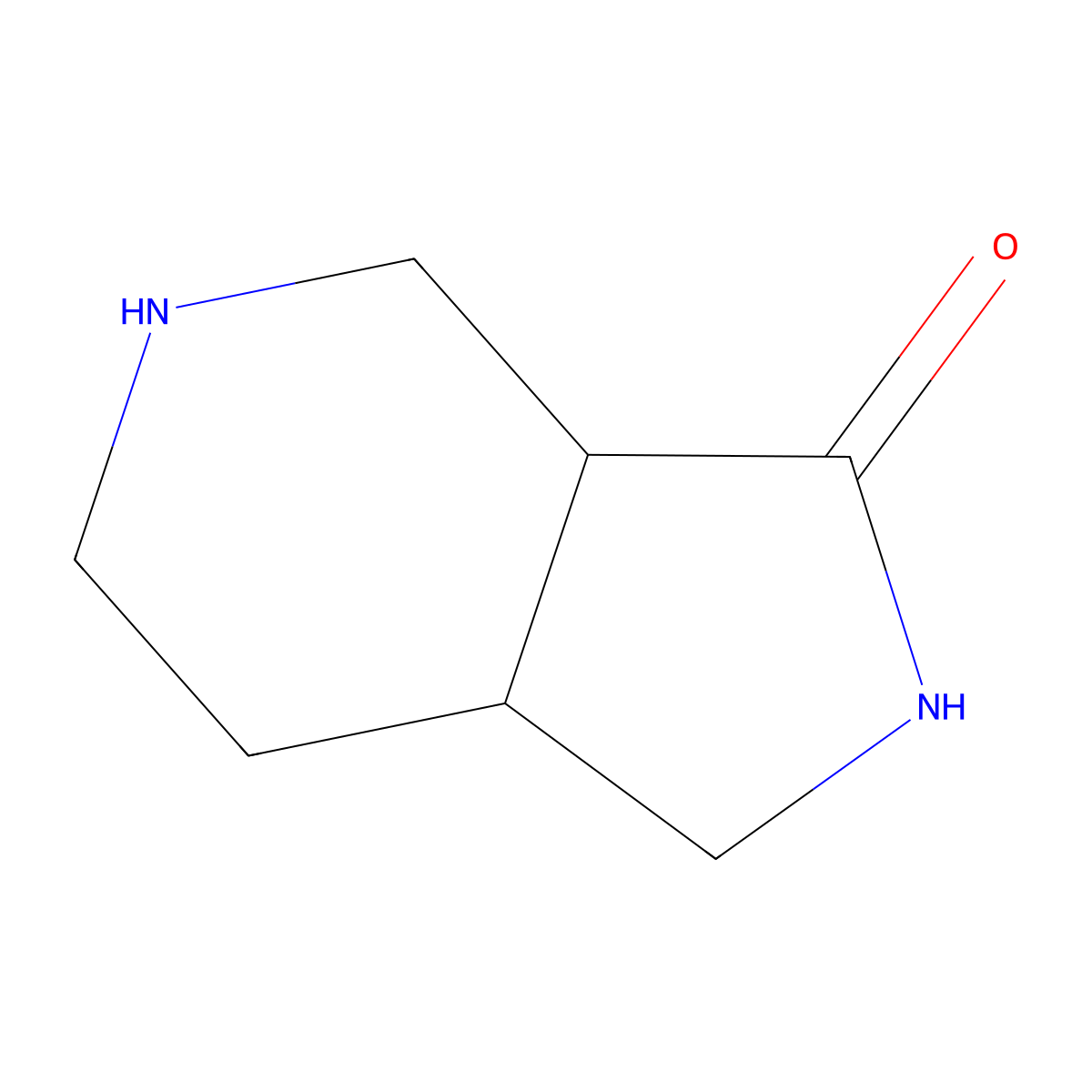 (3Ar,7ar)-rel-octahydro-3h-pyrrolo[3,4-c]pyridin-3-one molecular structure, CAS 1083223-83-9