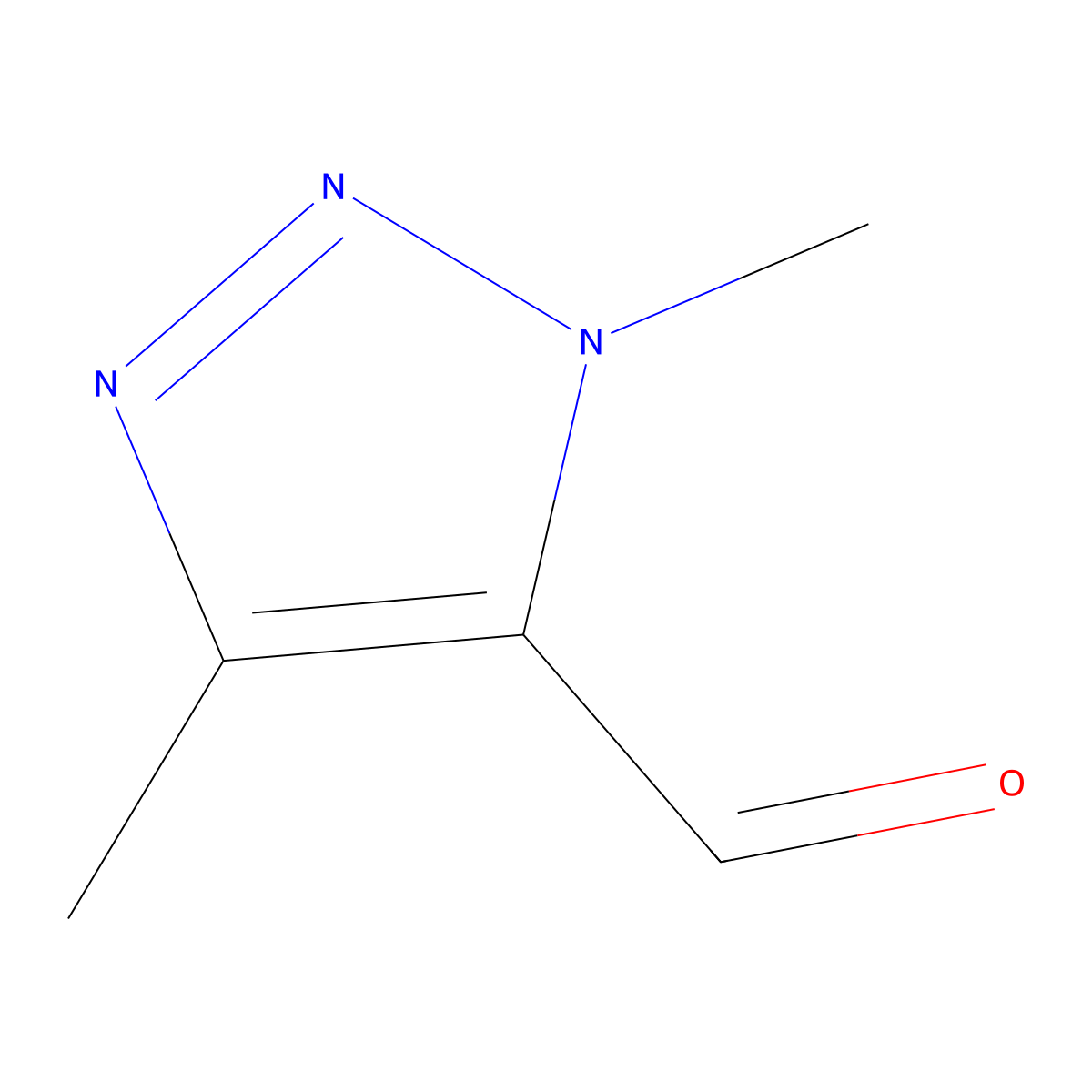 1,4-dimethyl-1H-1,2,3-triazole-5-carbaldehyde molecular structure, CAS 1083223-99-7