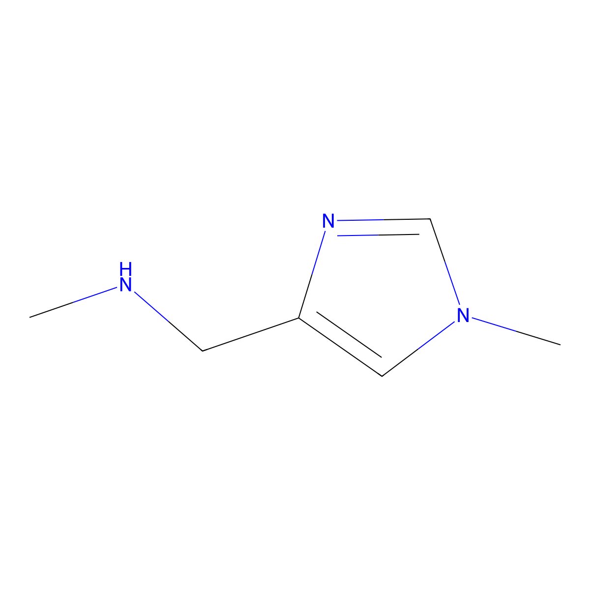 N,1-Dimethyl-1H-imidazole-4-methanamine molecular structure, CAS 1083246-52-9