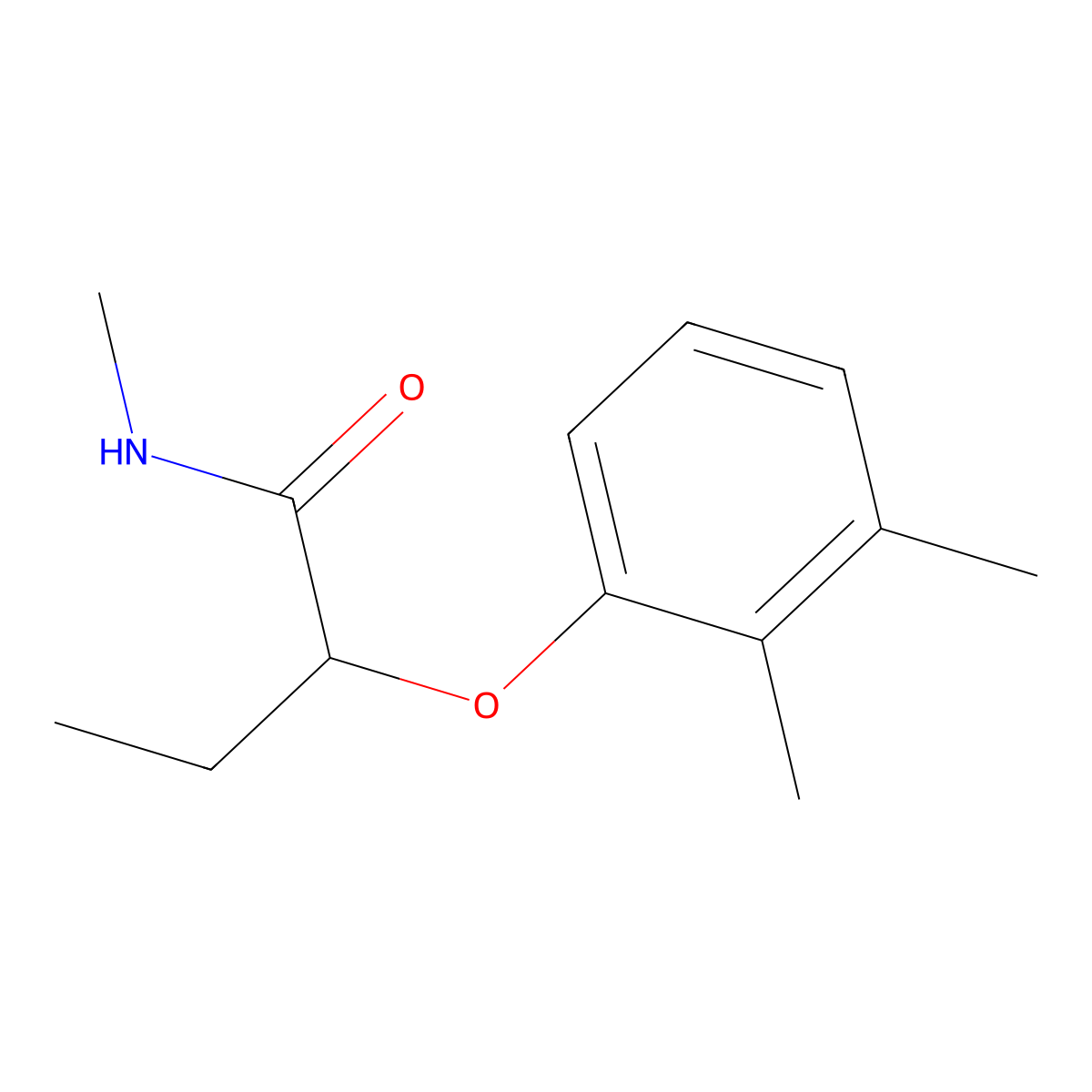 2-(2,3-dimethylphenoxy)-N-methylbutanamide molecular structure, CAS 1083270-89-6